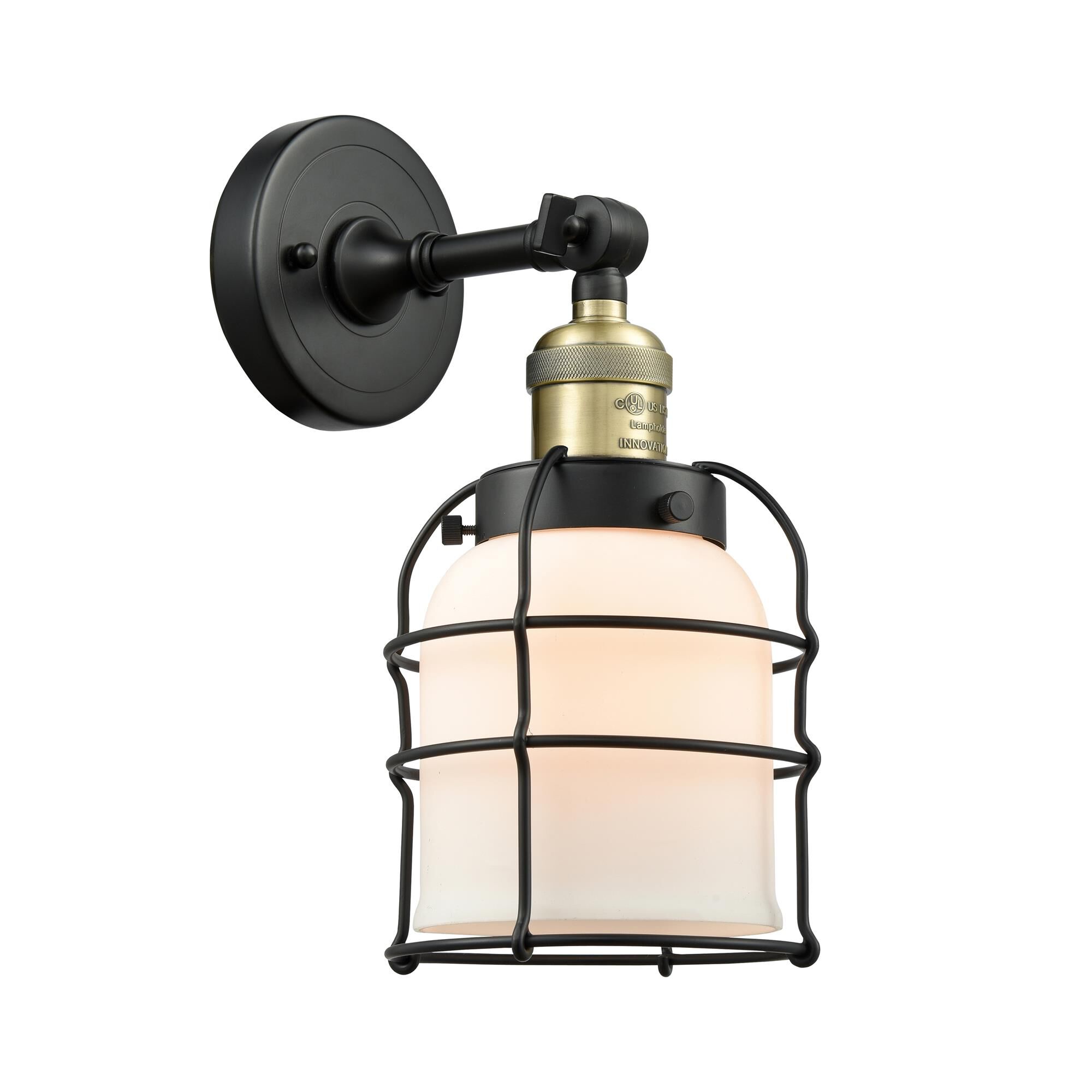 Bruno Marashlian Bell Cage 5 Inch 1 Light Semi Flush Mount by Innovations Lighting