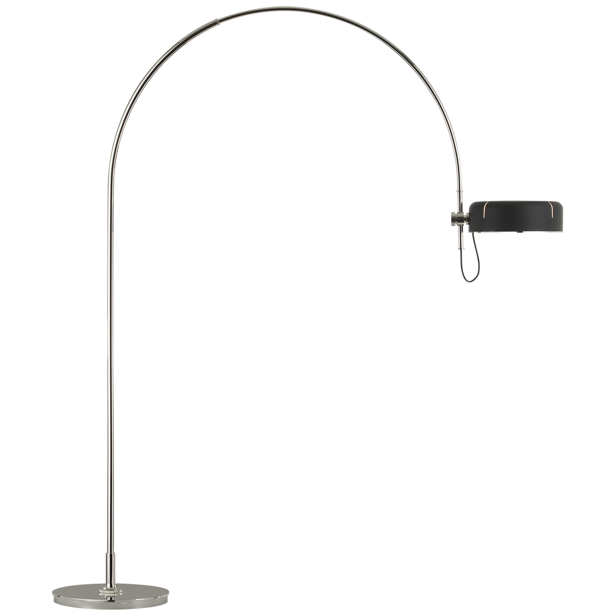 Shown in Polished Nickel and Black finish