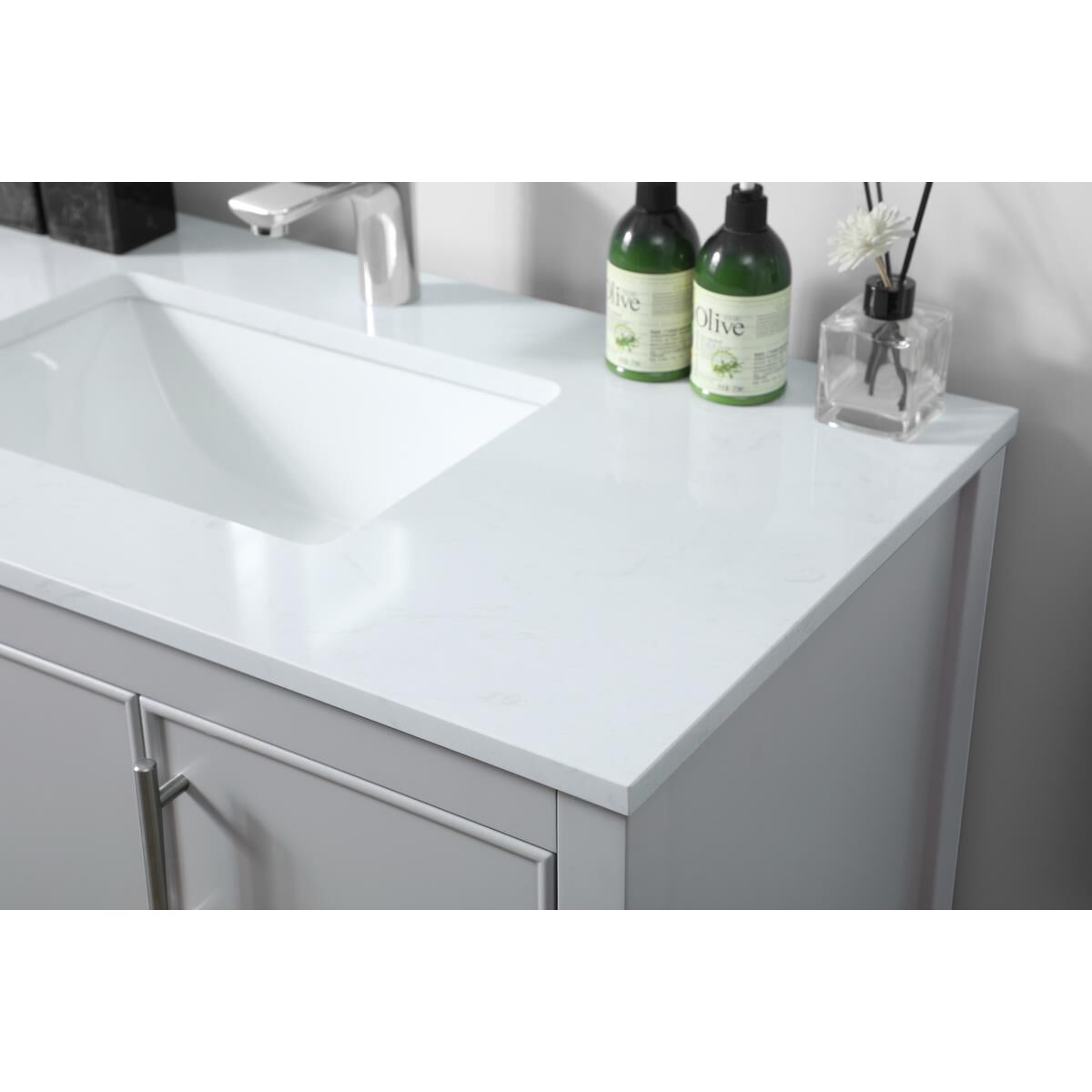 Shown in Grey finish