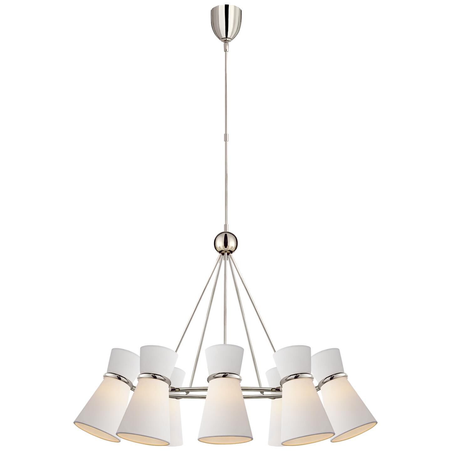 AERIN Clarkson 35 Inch 10 Light Chandelier by Visual Comfort Signature Collection