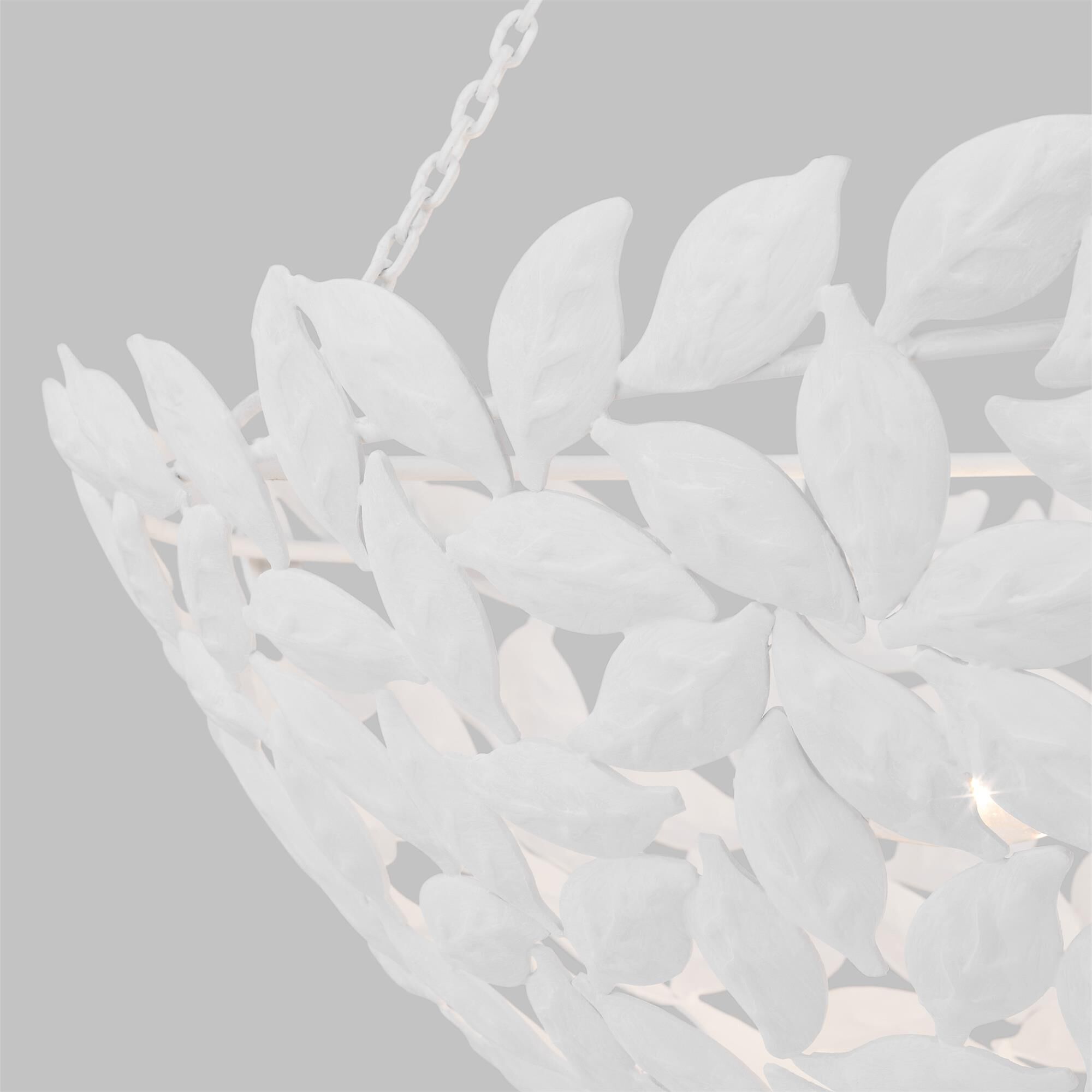 Shown in Textured White finish and Textured White Steel shade