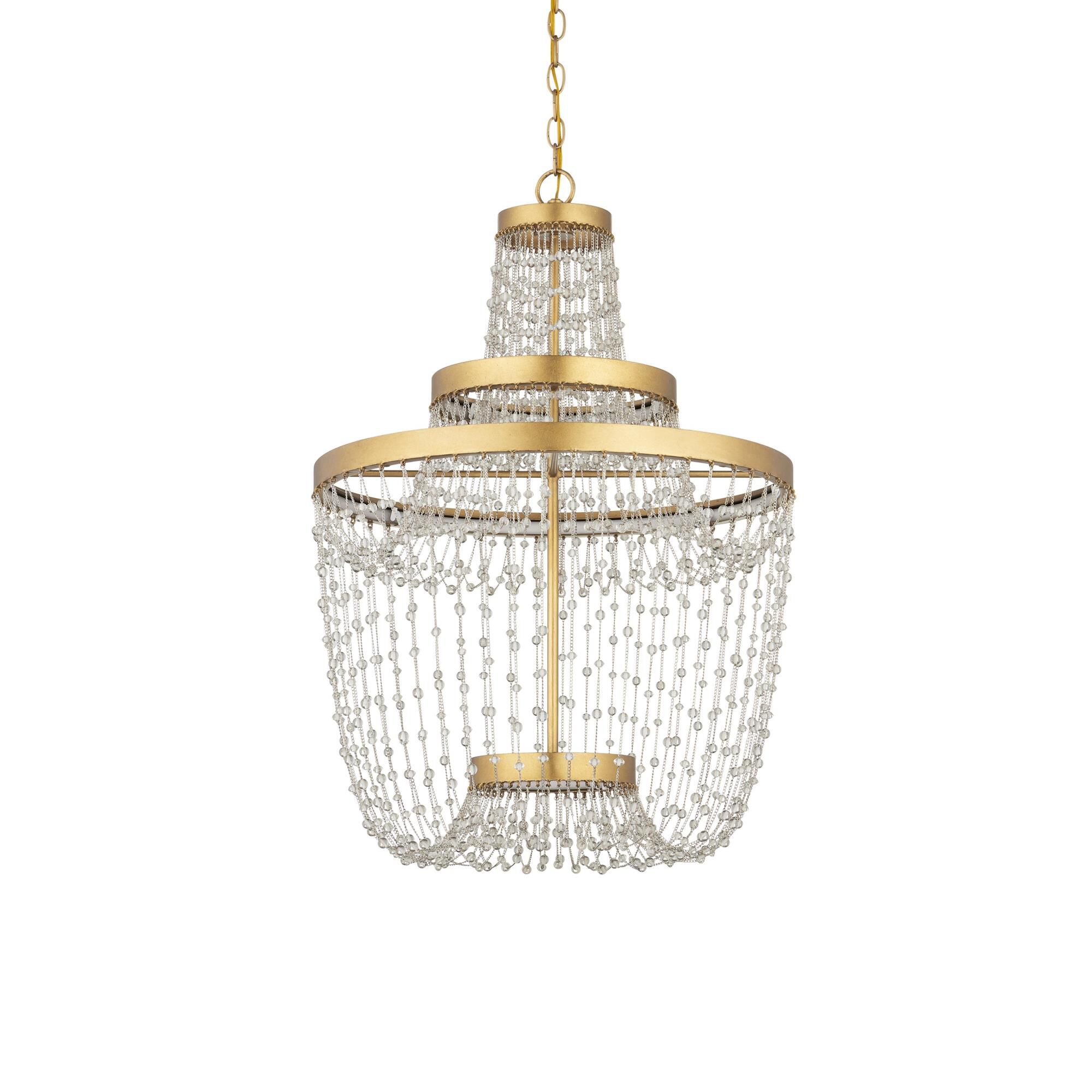 Shown in Clear, Contemporary Gold Leaf and Contemporary Gold finish