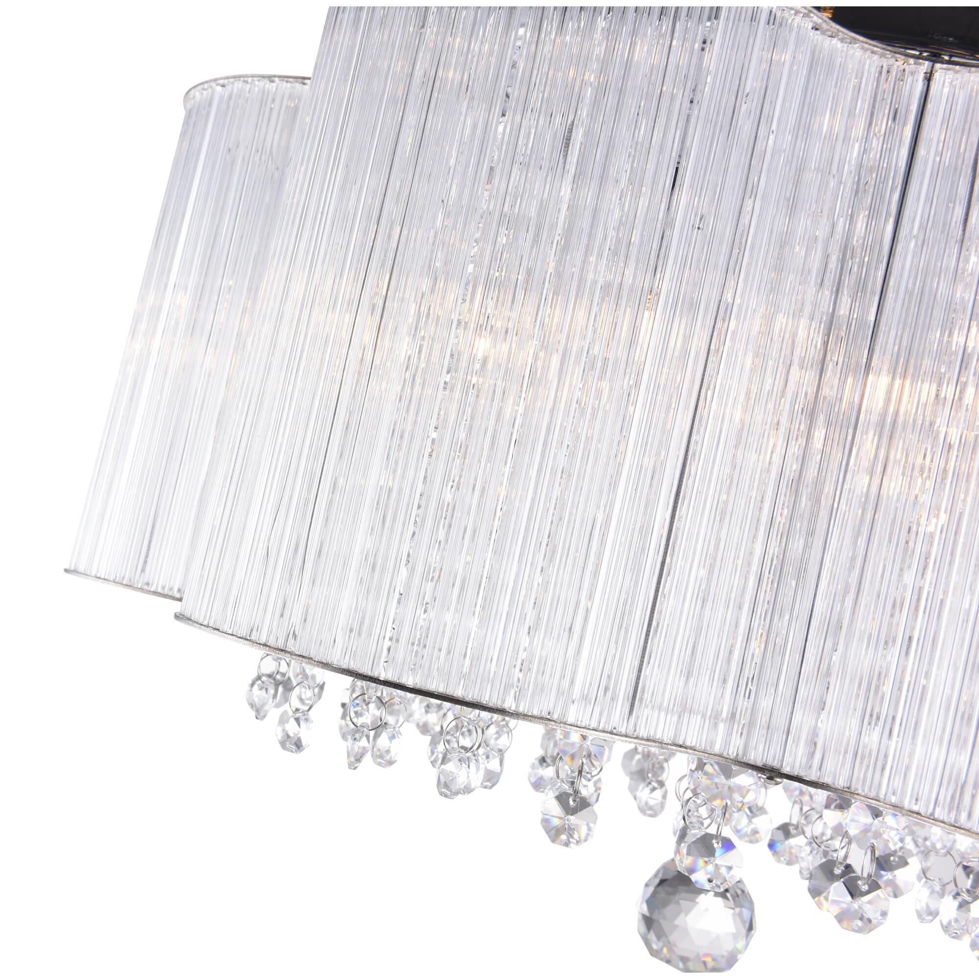 Shown in Chrome finish and K9 Clear crystal and Clear shade