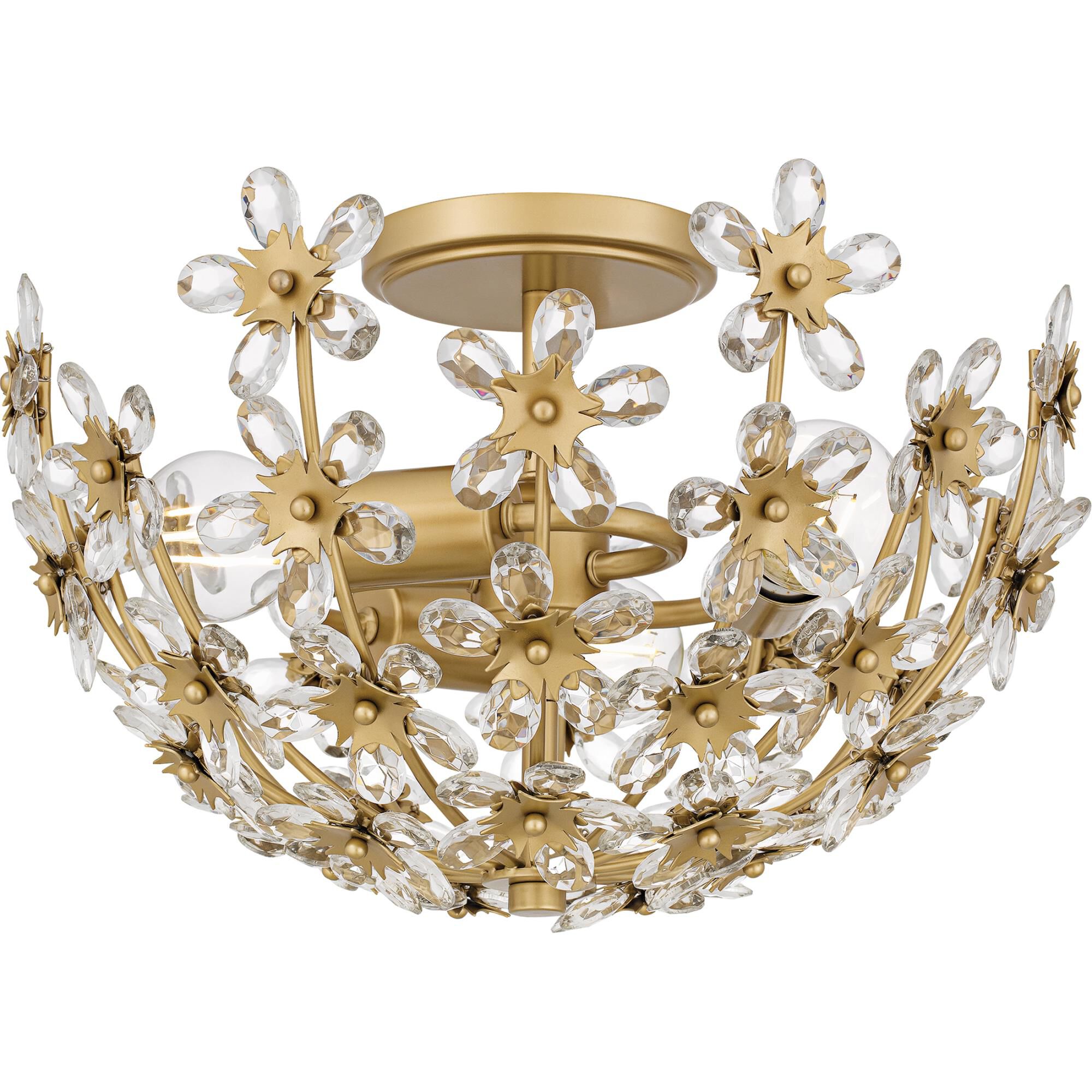 Rosemary 16 Inch Semi Flush Mount by Quoizel