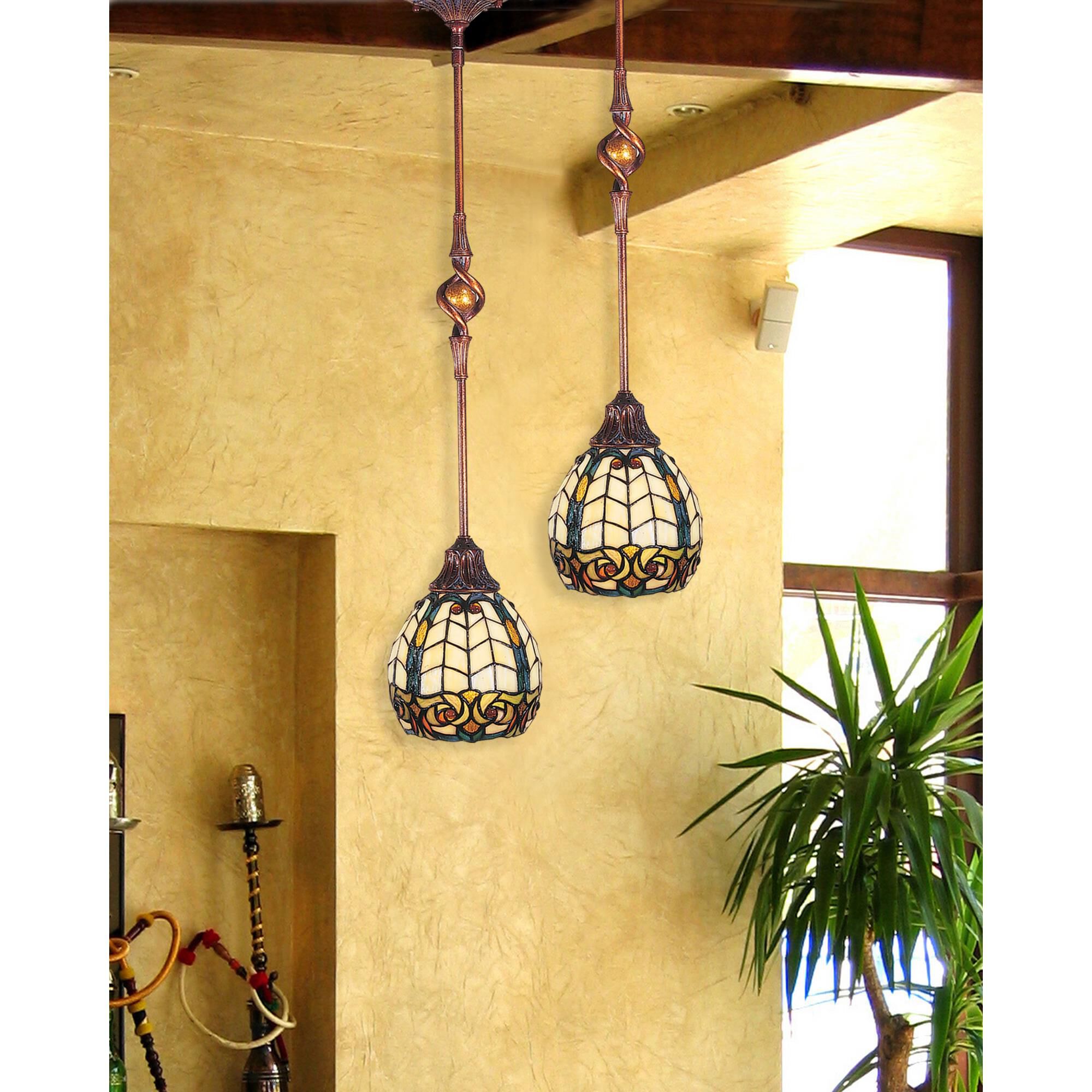 Raphael 6 Inch Mini Pendant by Dale Tiffany