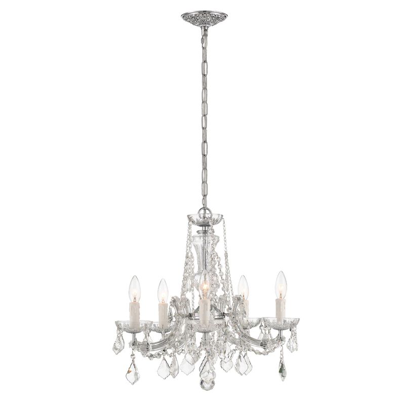 Maria Theresa 20 Inch 5 Light Mini Chandelier by Crystorama