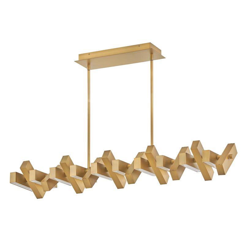 Stitch Medium Linear Chandelier by Fredrick Ramond