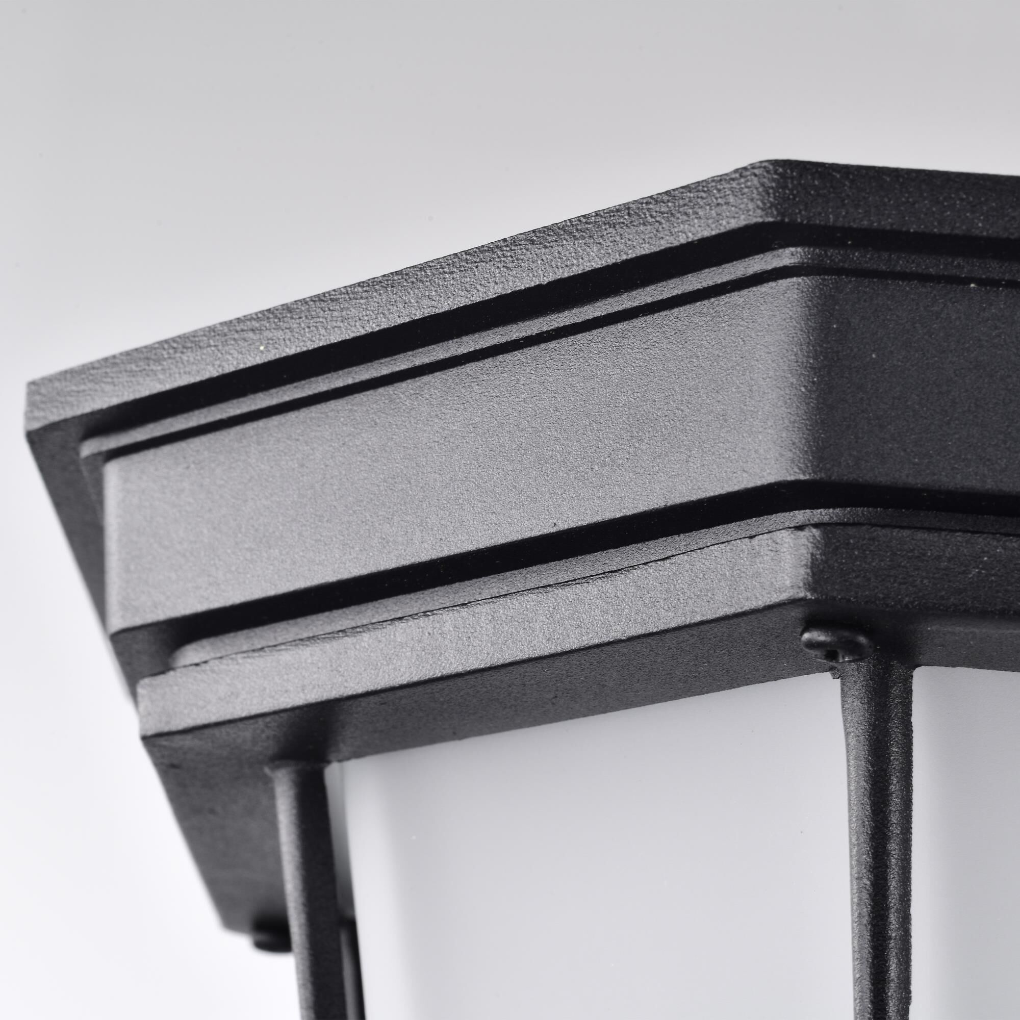 Shown in Black finish and Frosted glass