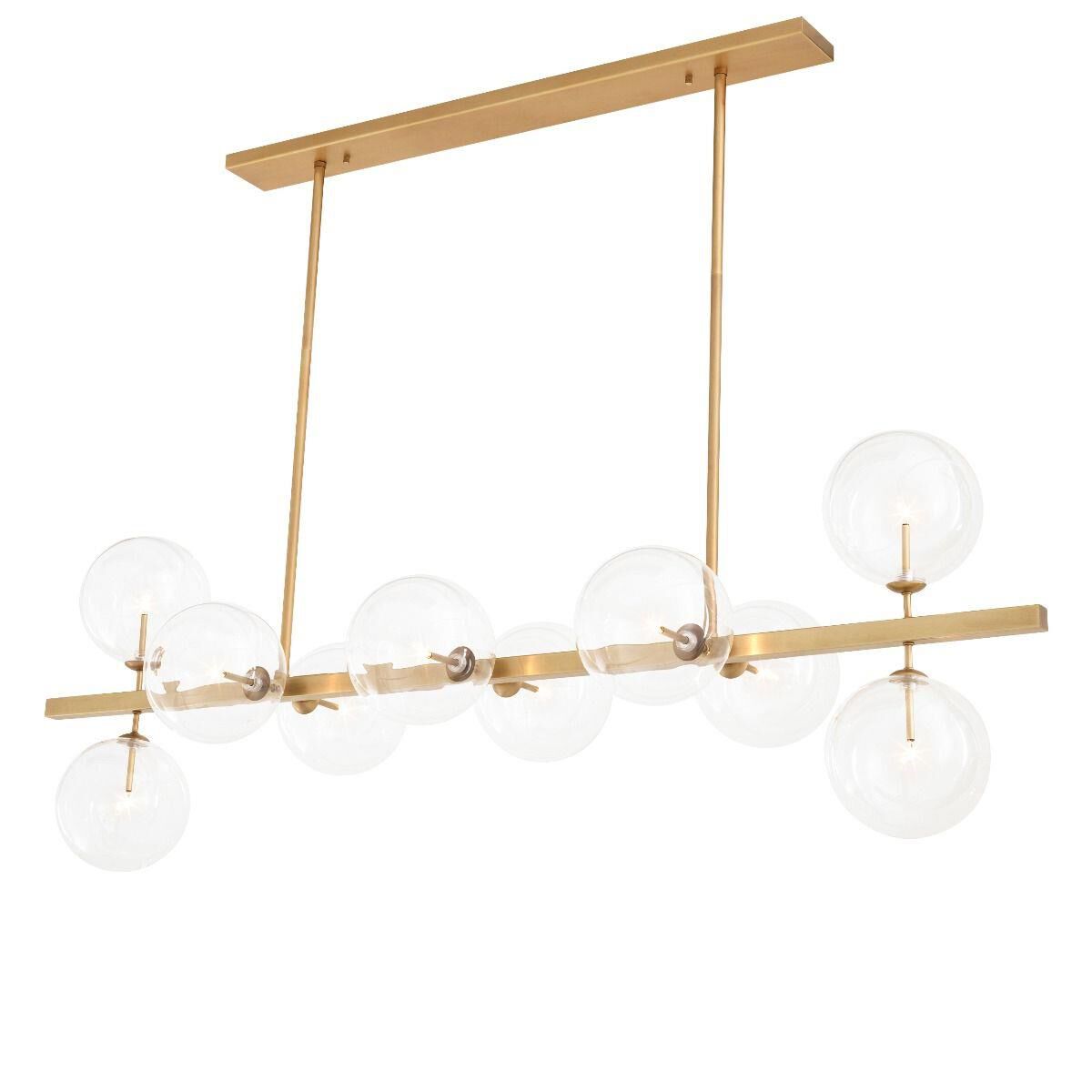 Largo 62 Inch 10 Light Linear Suspension Light by Eichholtz