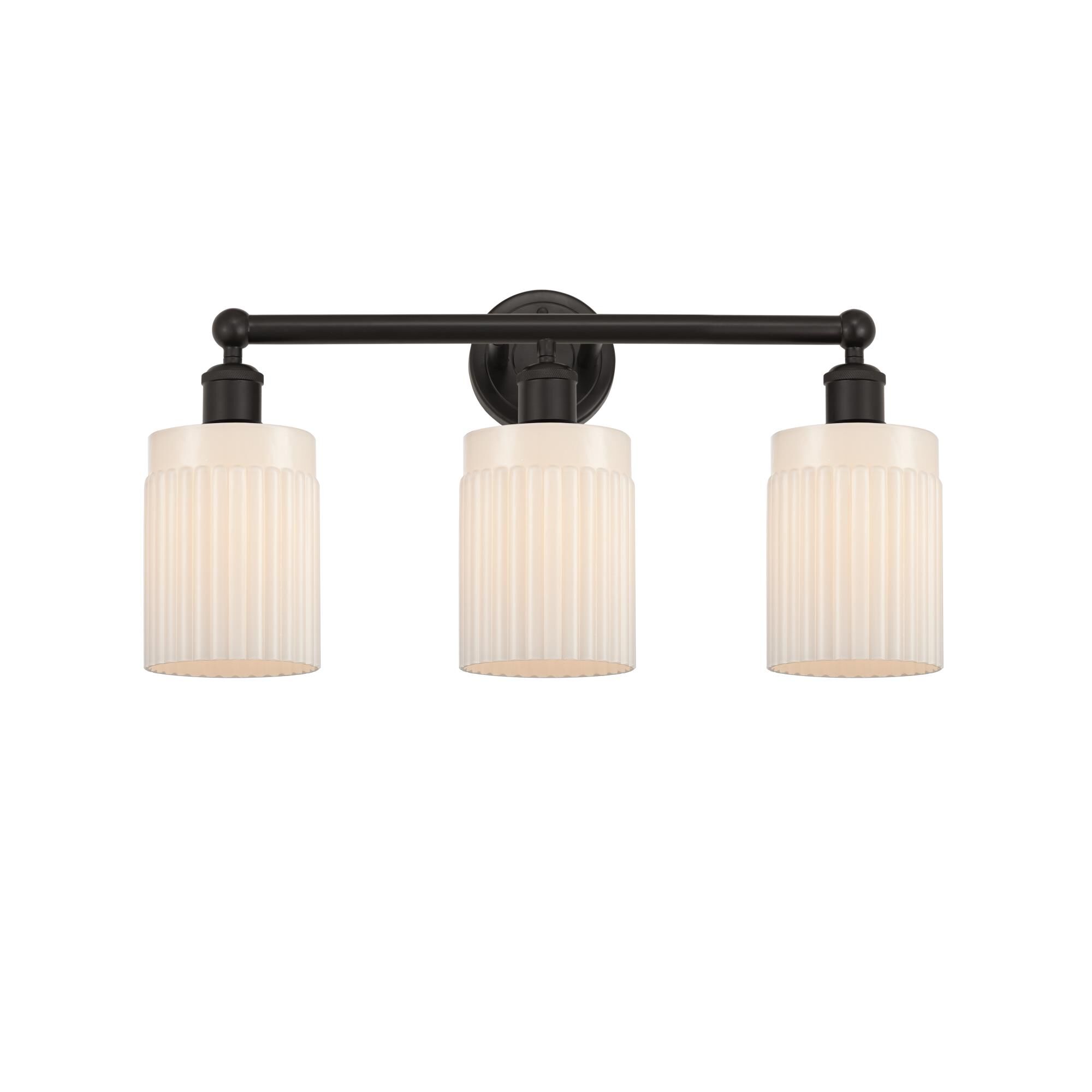 Shown in Oil Rubbed Bronze, Matte White finish and Matte White glass and Matte White Glass shade