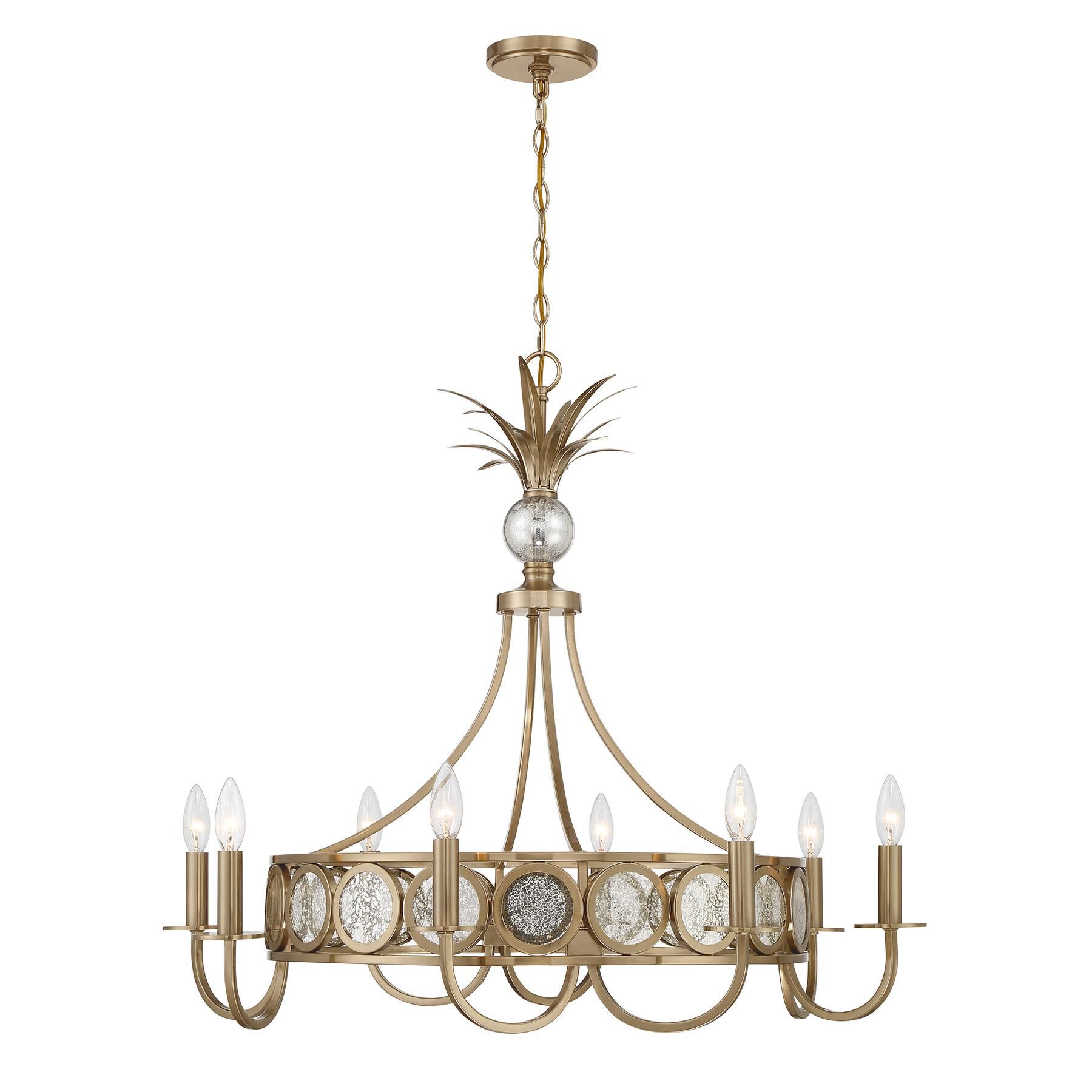Shown in Noble Brass finish and Antique glass