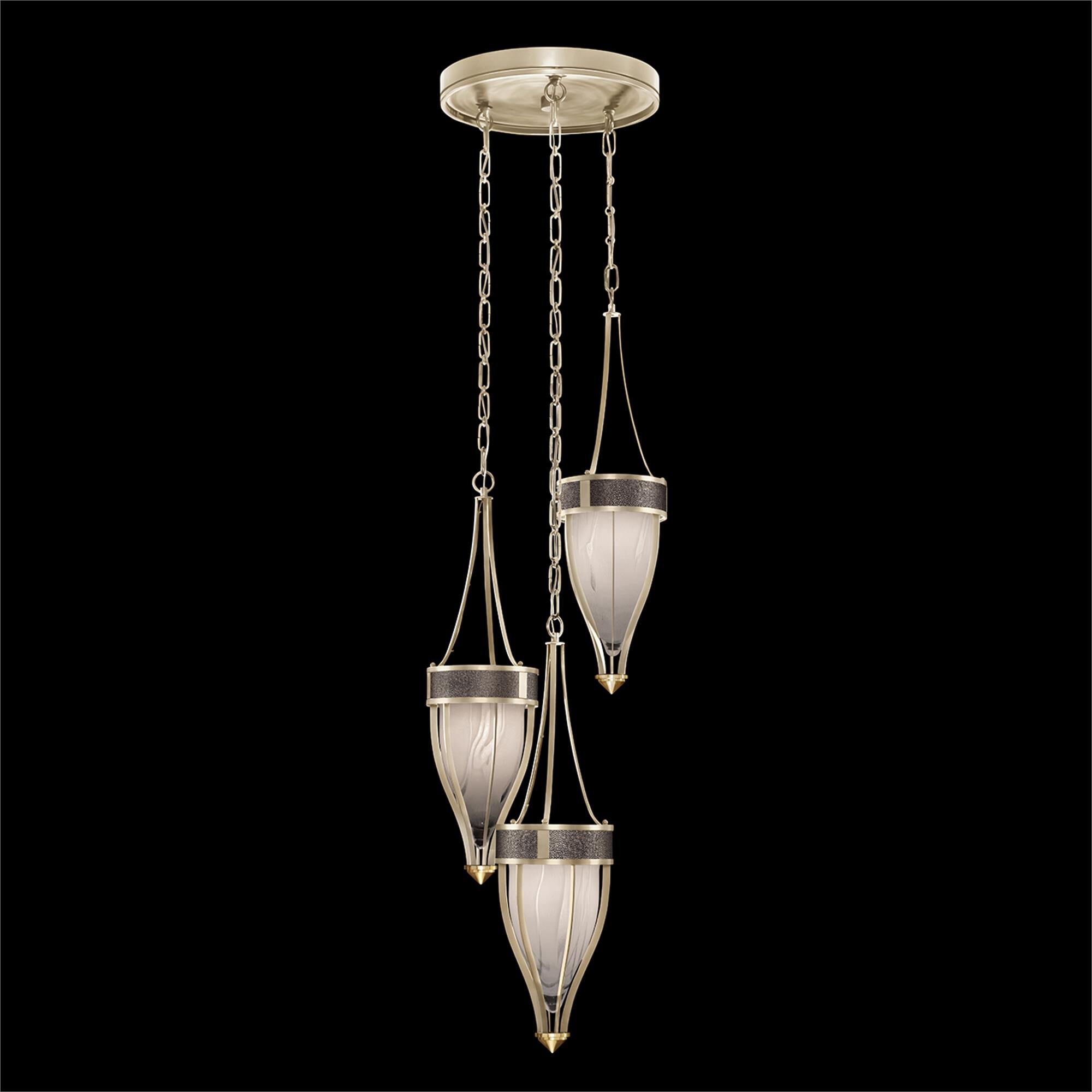 Shown in Champagne and Brass  finish and Pebble accent