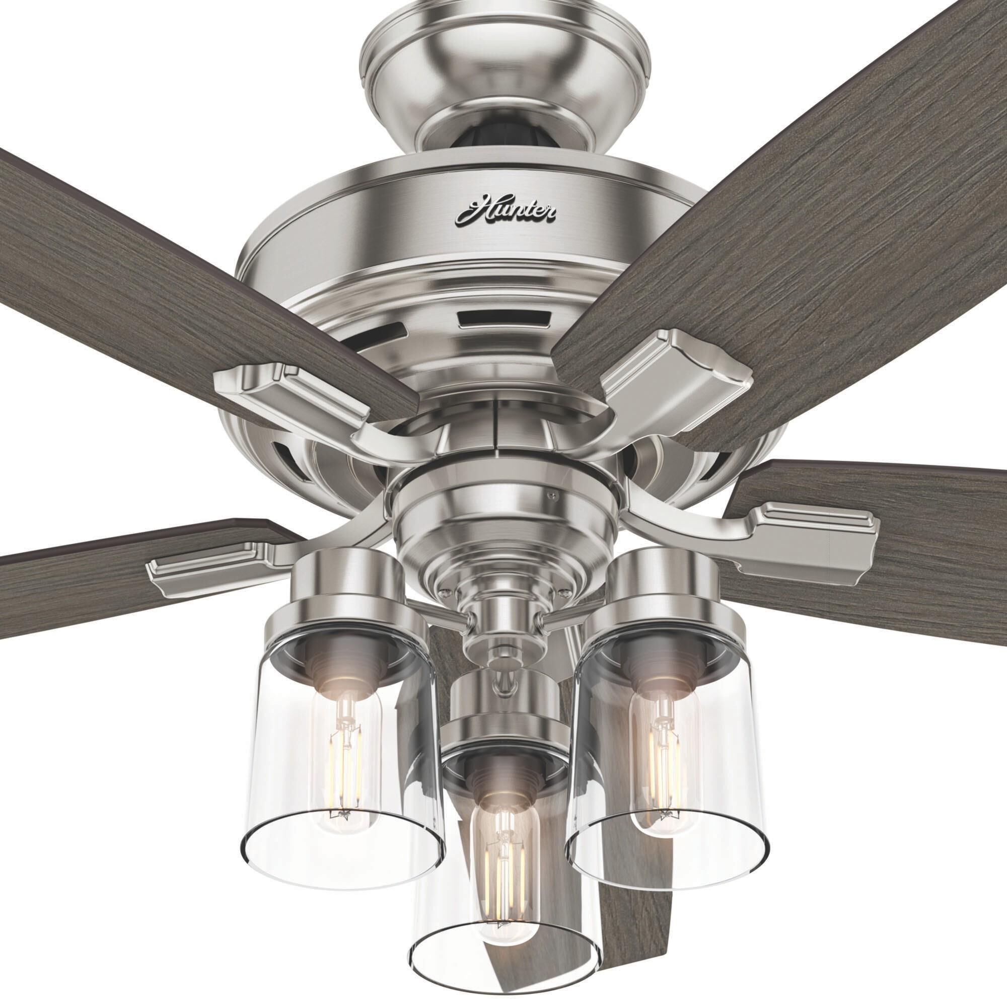 Bennett 52 Inch Ceiling Fan with Light Kit by Hunter Fan