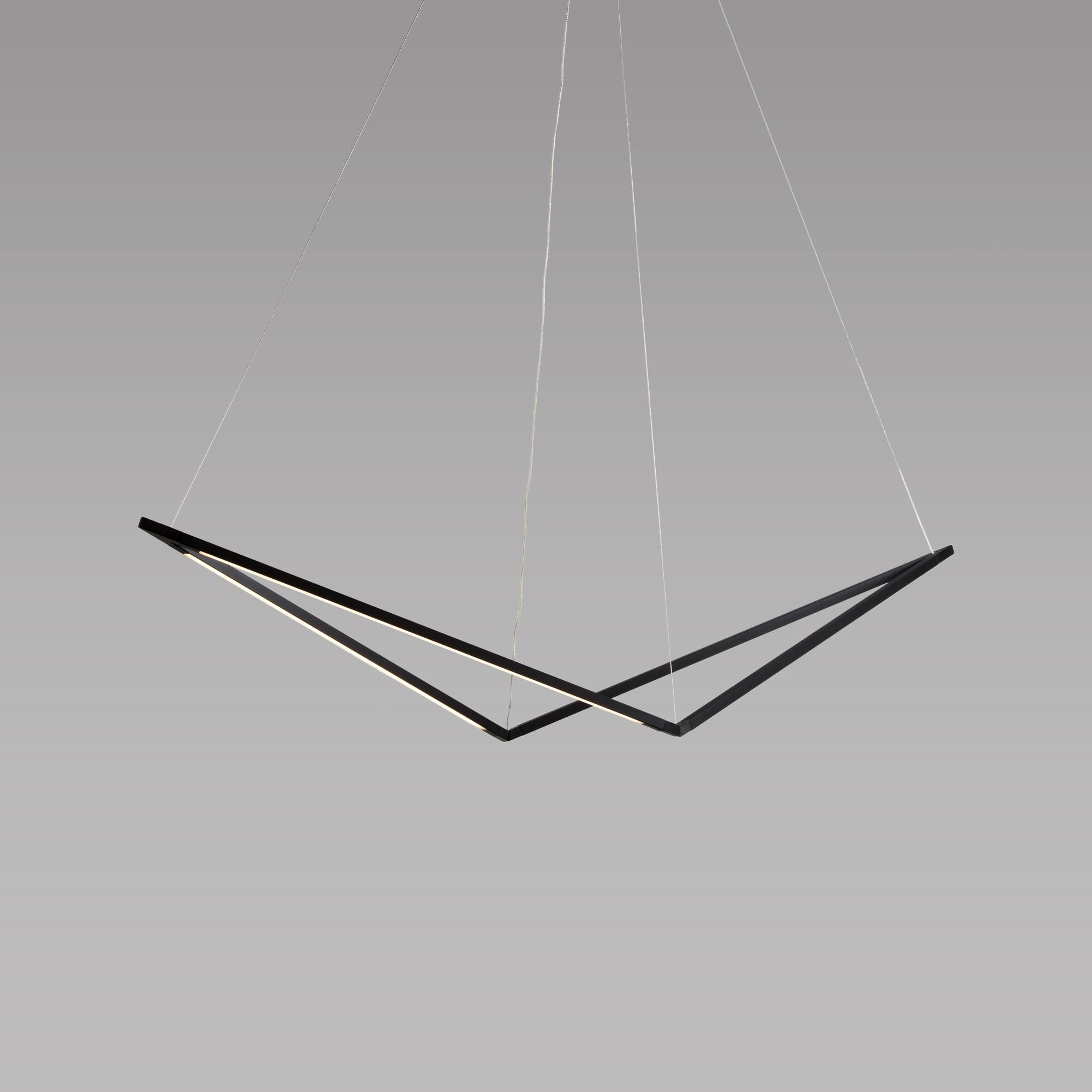 Kenneth Ng, Edmund Ng Z-Bar Pendant 48 Inch LED Large Pendant by Koncept