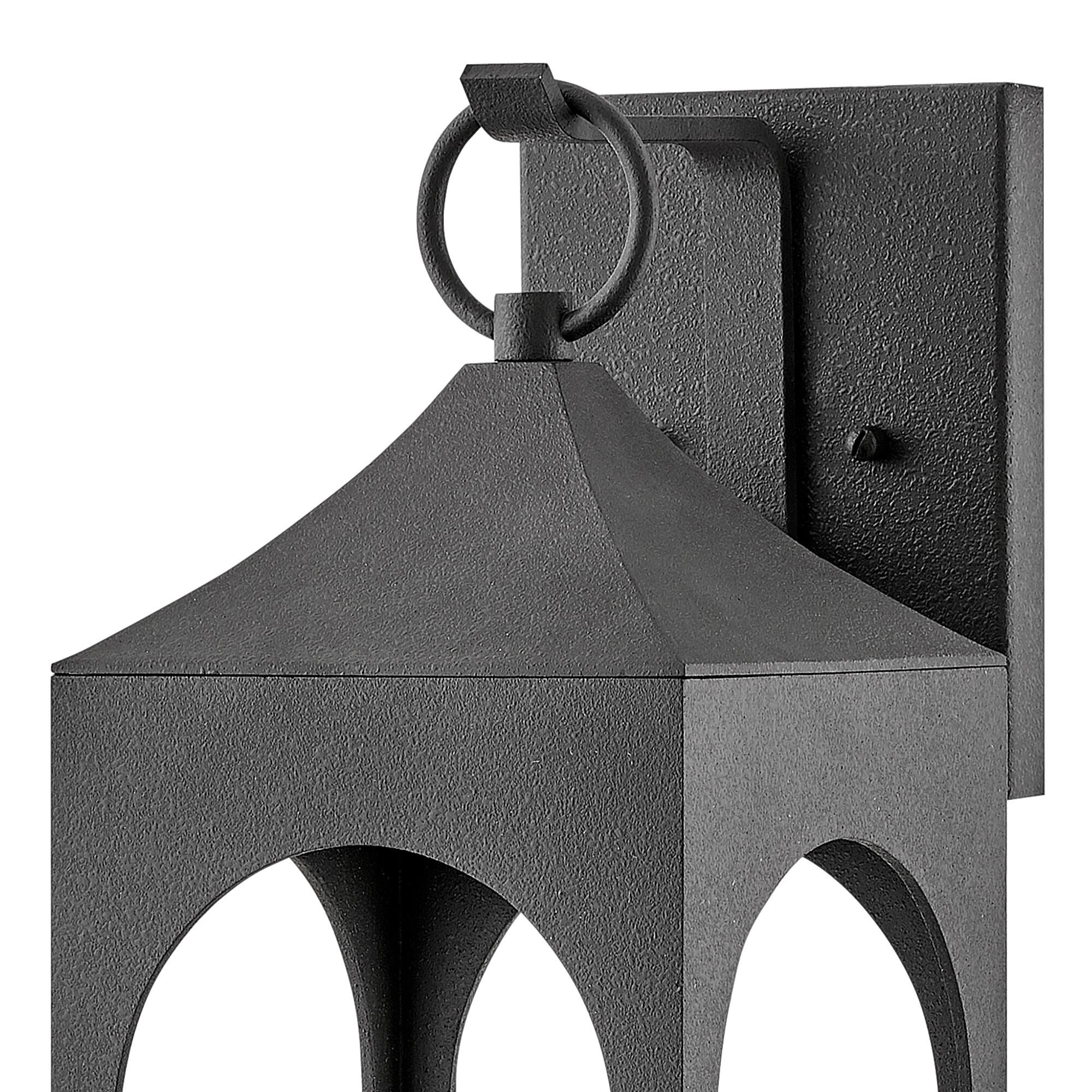 Shown in Distressed Zinc finish and Clear Seedy glass