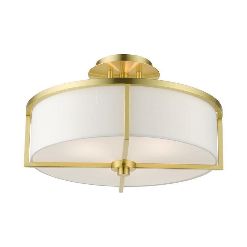 Wesley 3 Light Semi Flush Mount by Livex Lighting