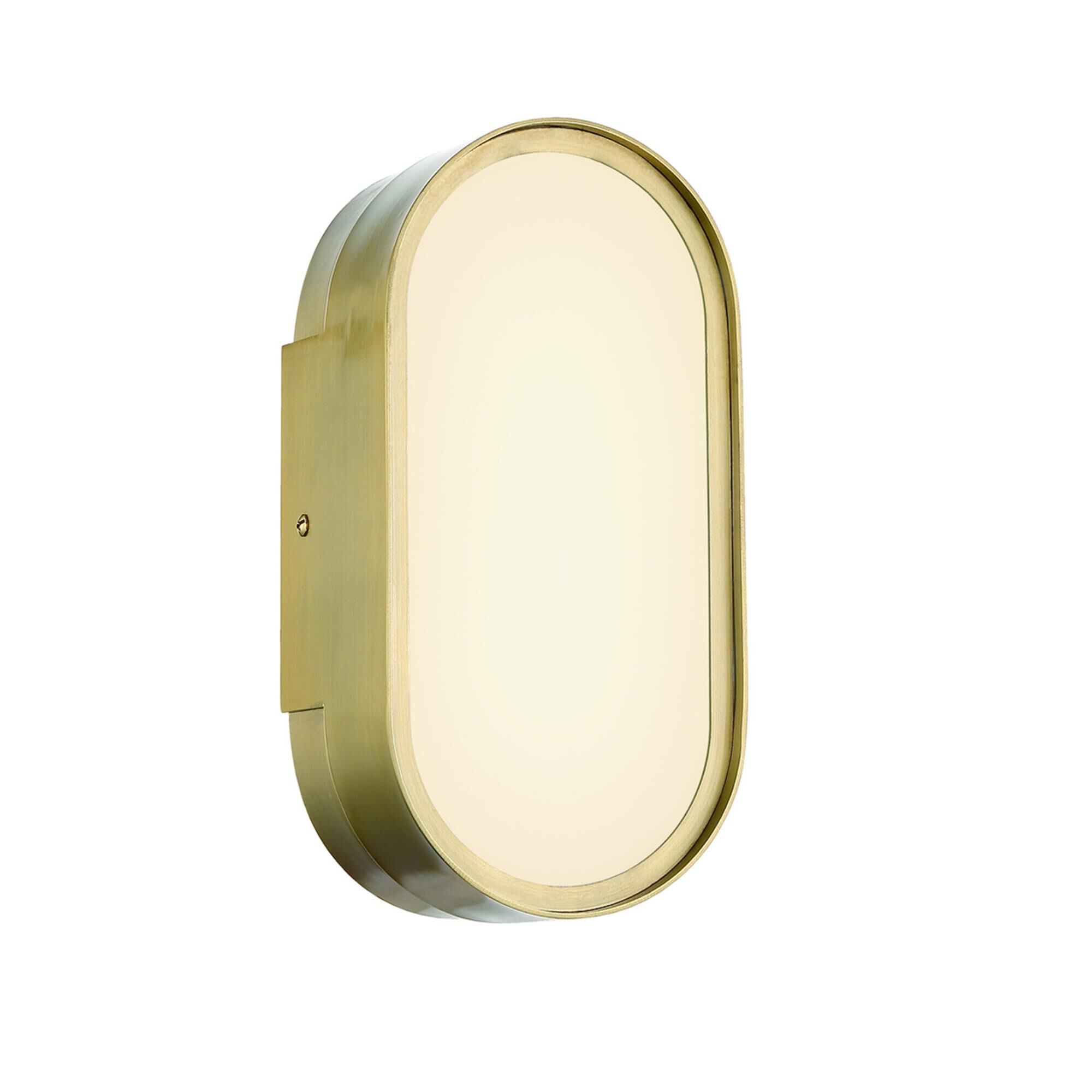 Shown in Satin Brass finish and White Frosted glass and Glass shade