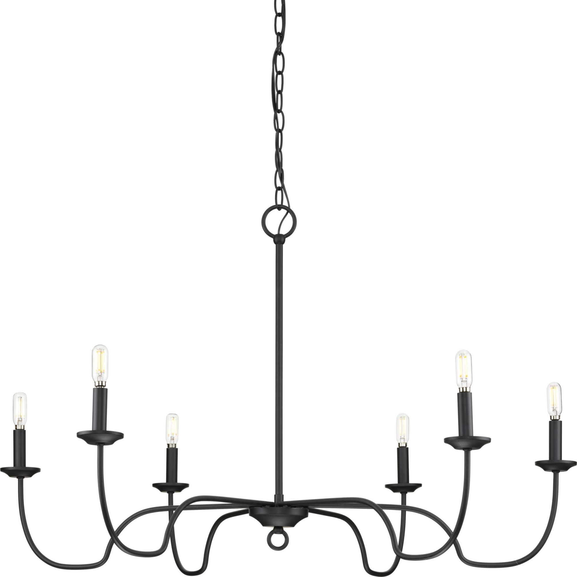 Canebrake 40 Inch 6 Light Chandelier by Progress Lighting