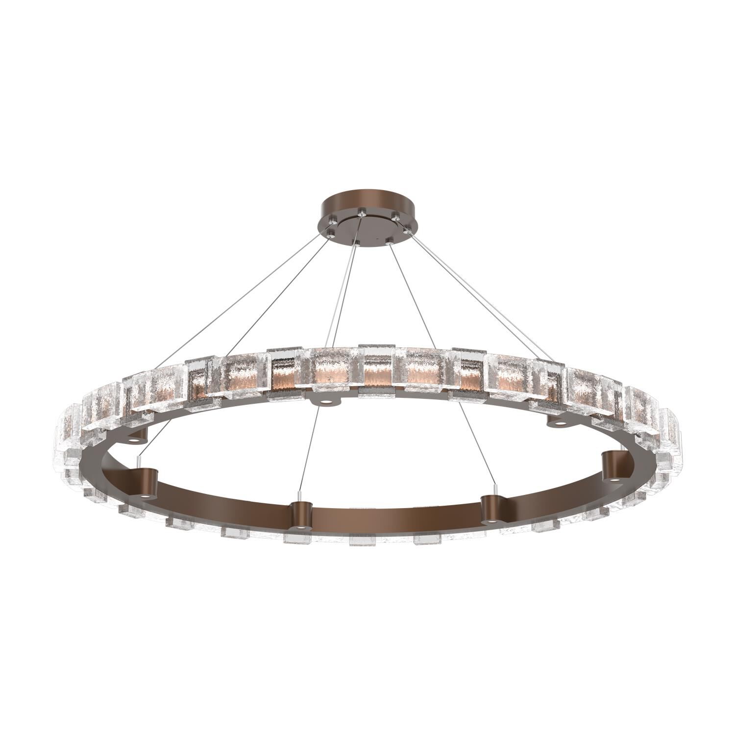 Shown in Burnished Bronze finish and Clear glass