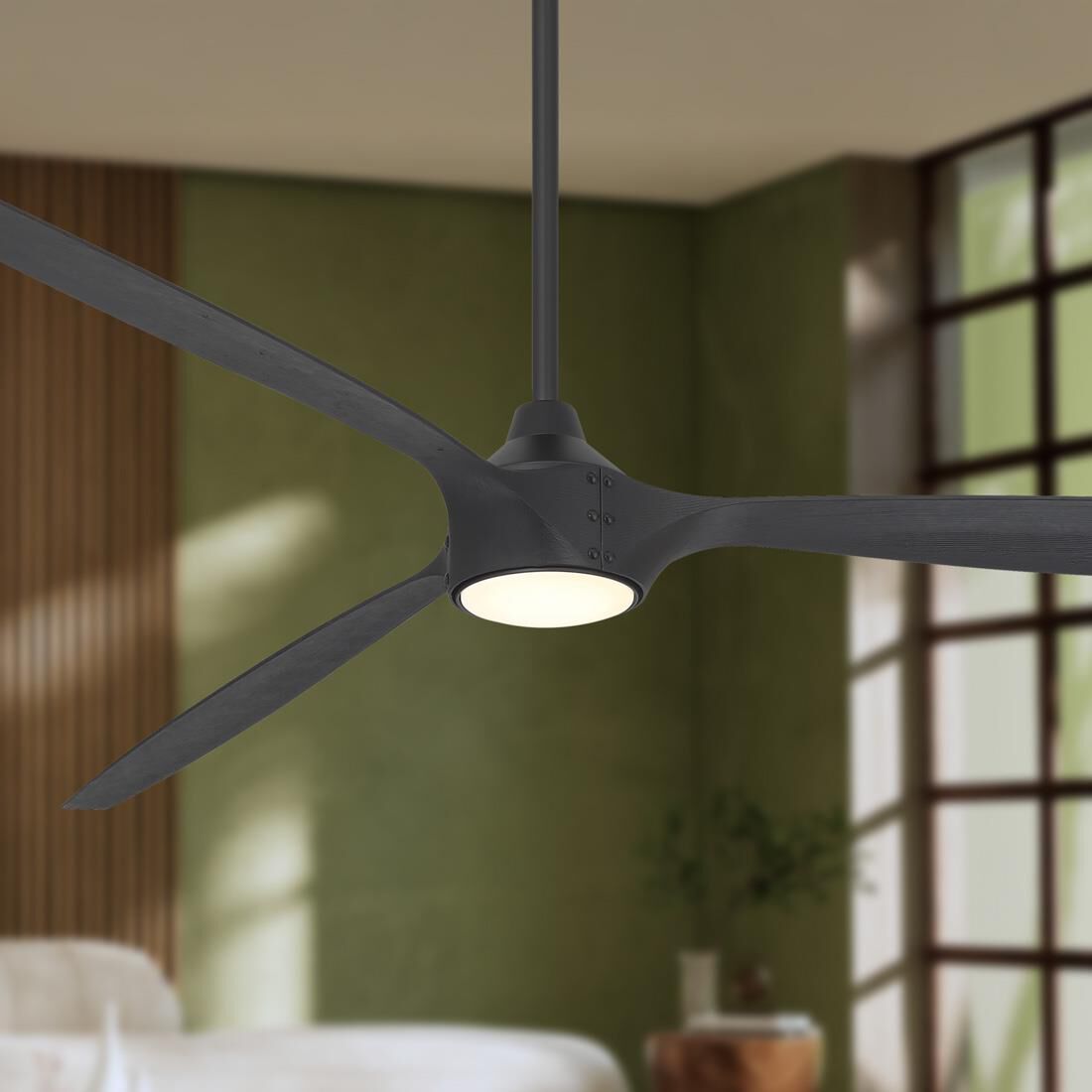 Pierce 84 Inch Ceiling Fan with Light Kit by Minka Aire