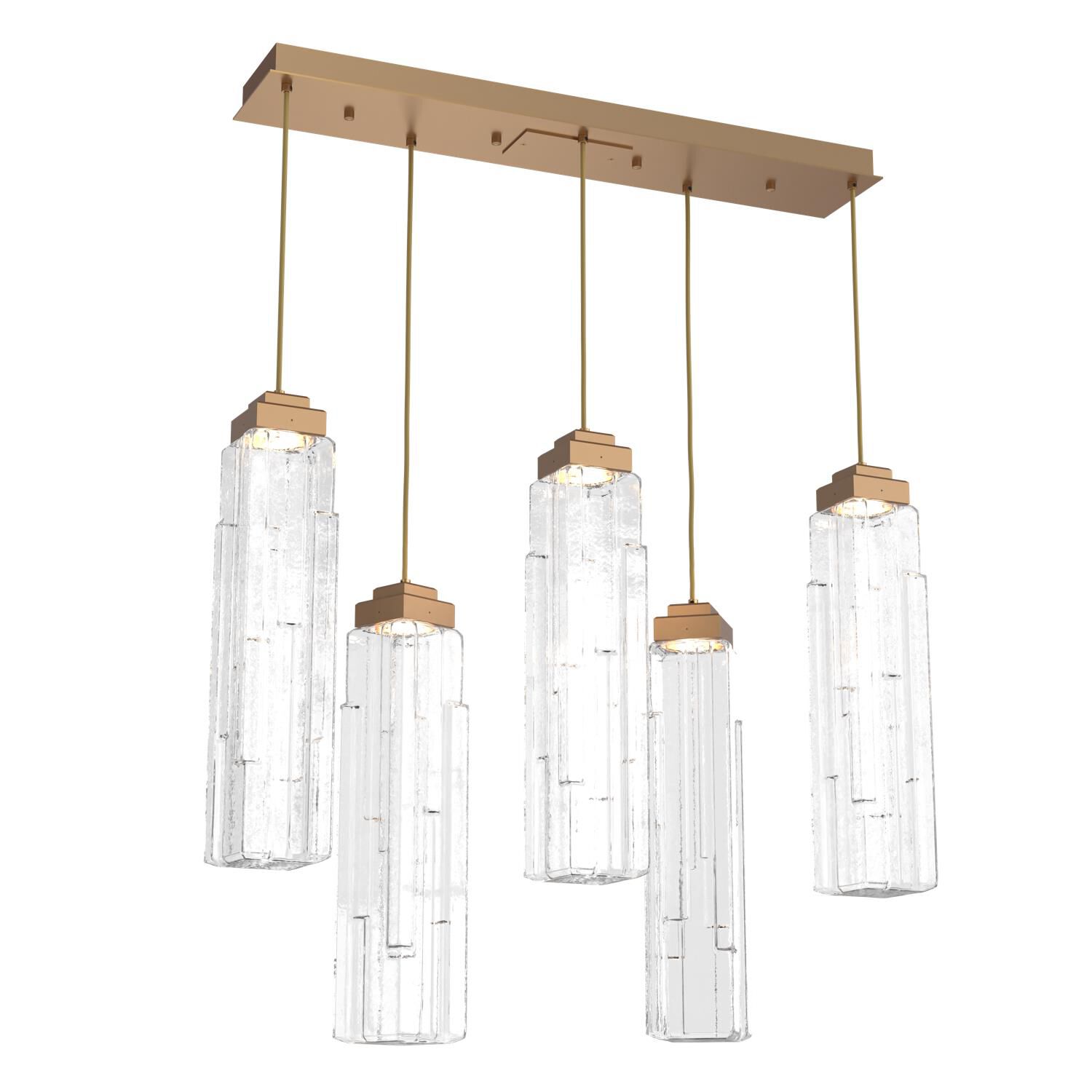 Ledgestone Linear Suspension Light by Hammerton Studio