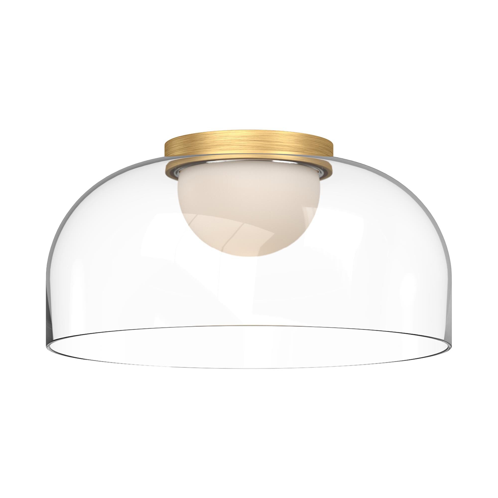 Shown in Brushed Gold/Clear Glass finish