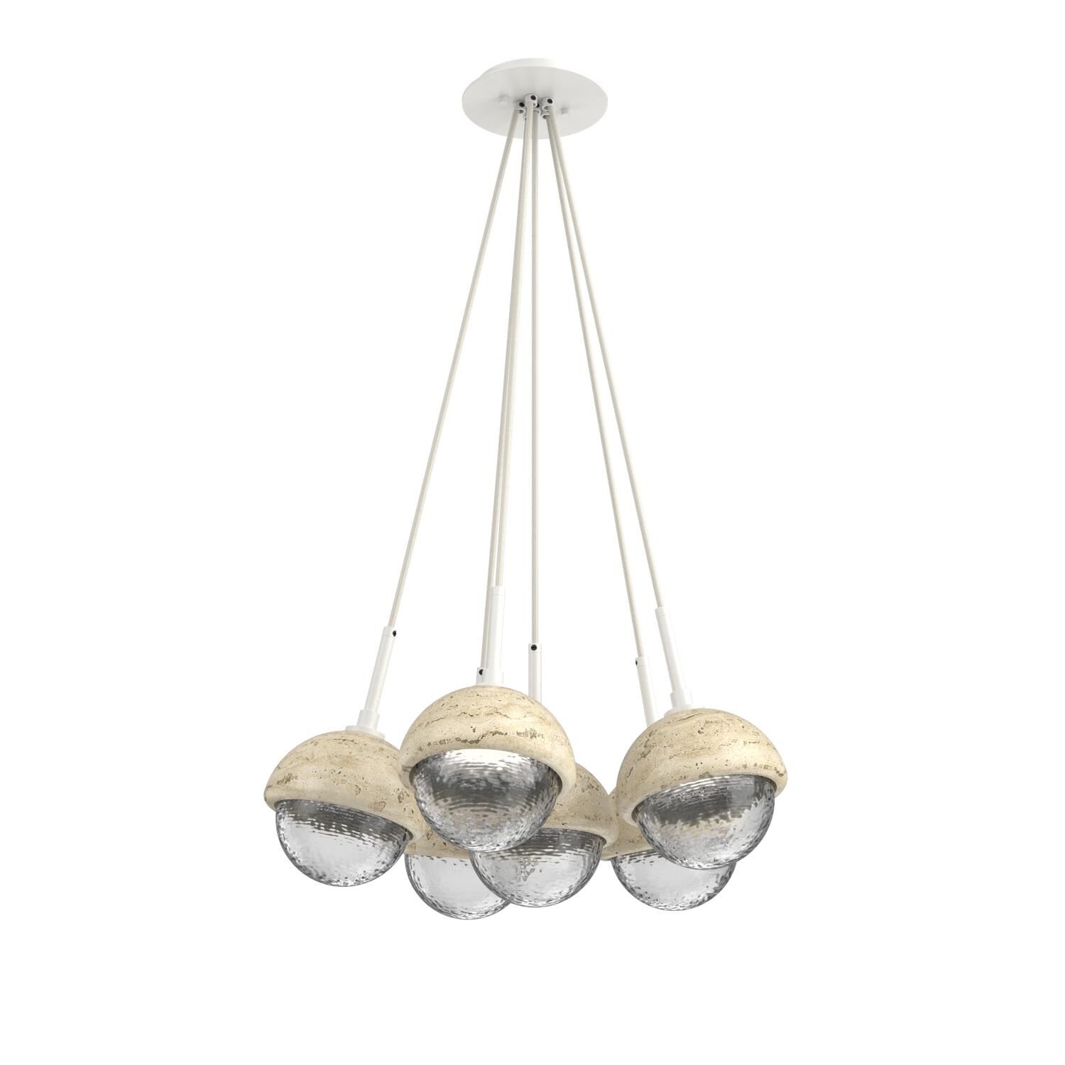 Levi Wilson Cabochon 19 Inch Multi Pendant Light by Hammerton Studio