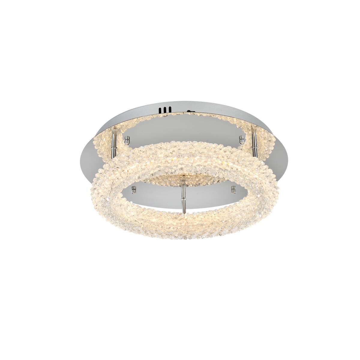 Bowen 18 Inch Semi Flush Mount by Elegant Lighting