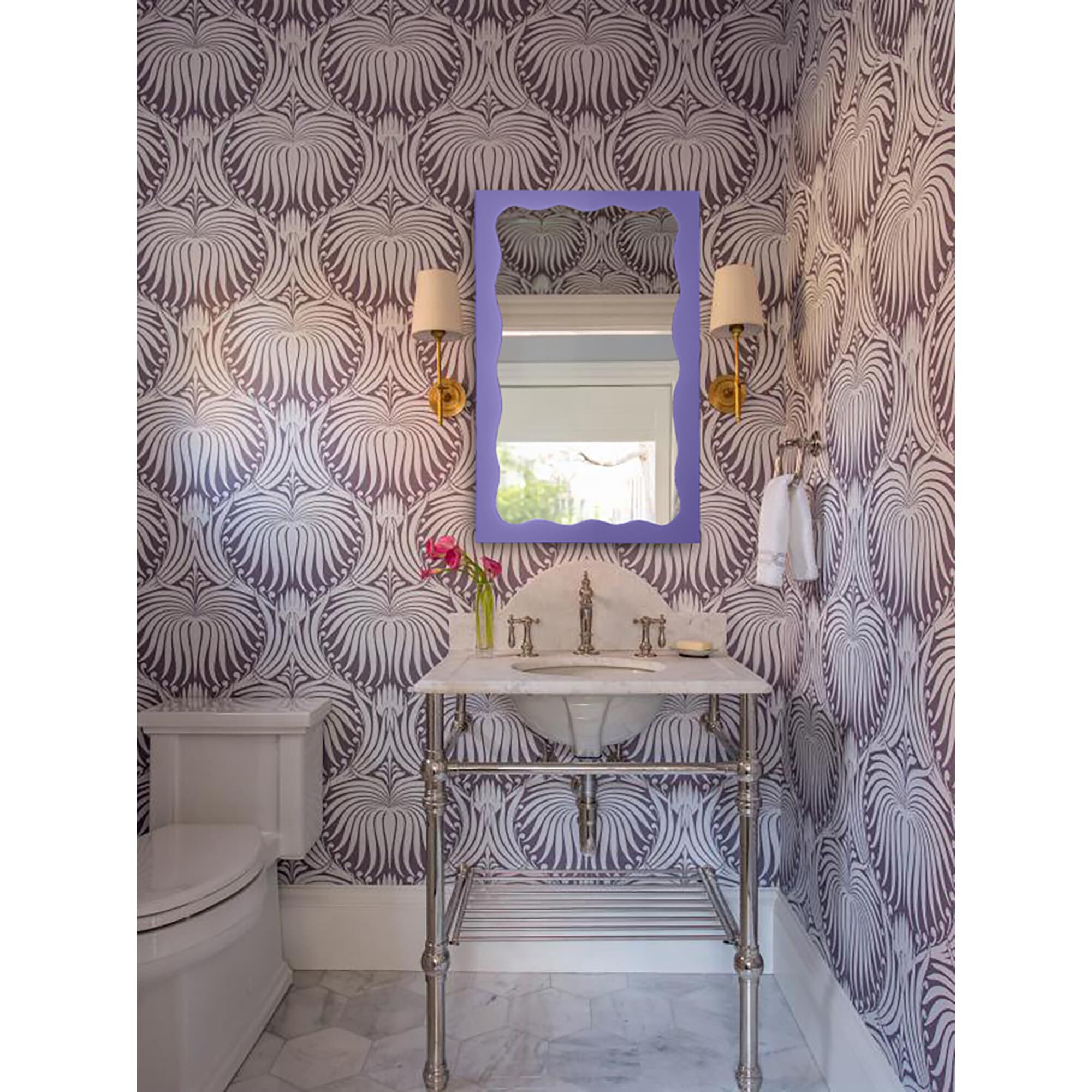 Charlotte Laurent Ridge Bathroom Mirror by Decor Wonderland