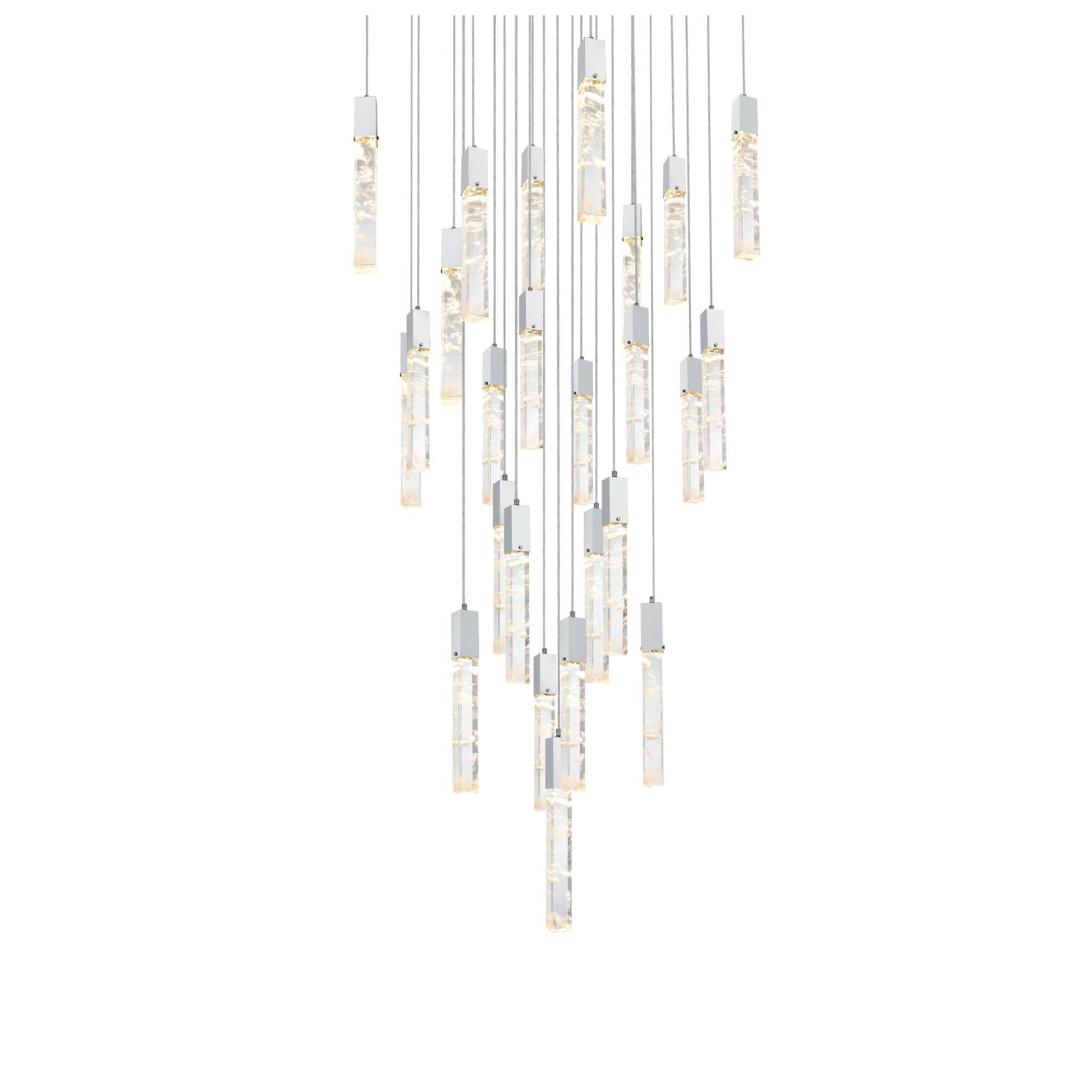 Aurora 36 Inch Multi Light Pendant by Elegant Lighting