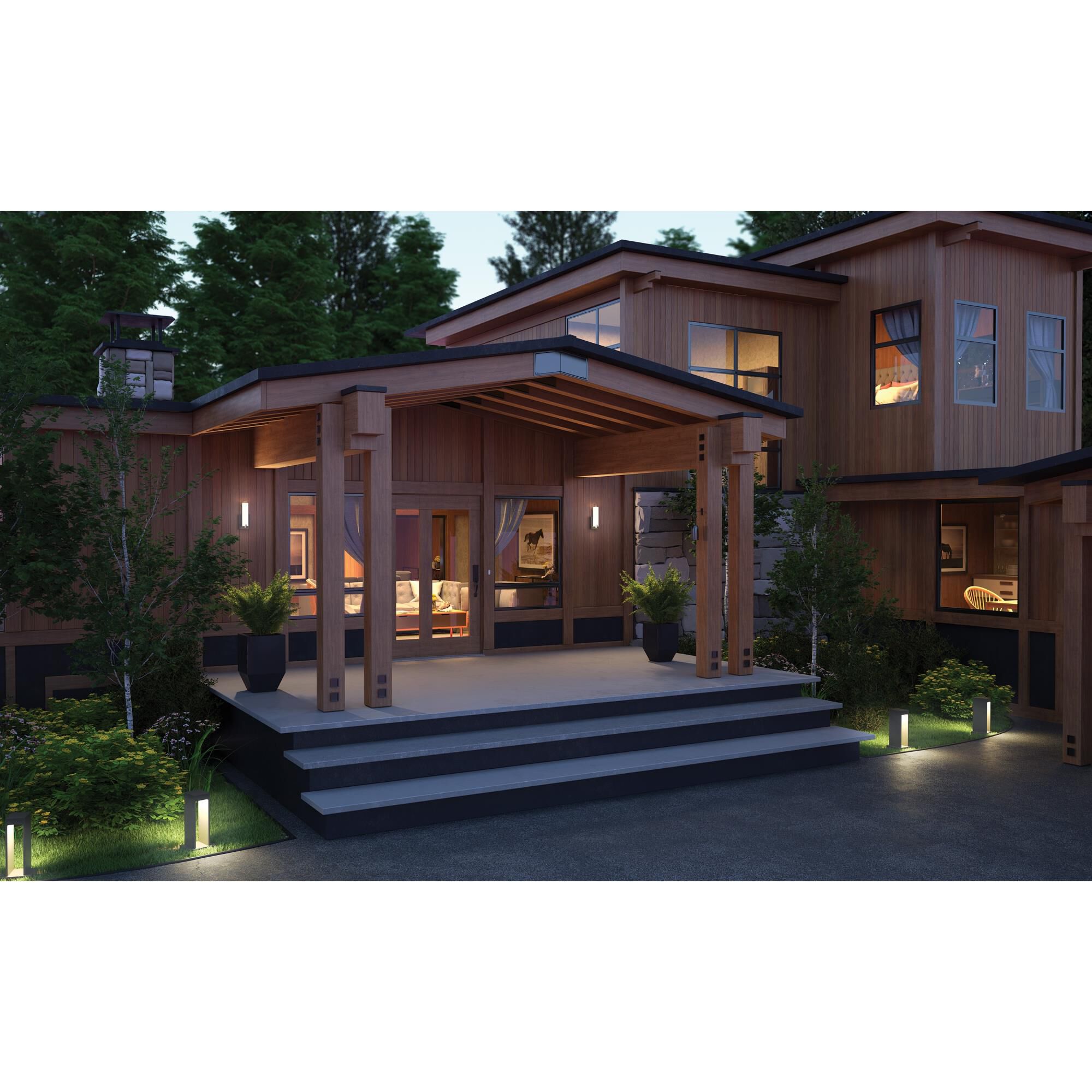 Cosmo Outdoor Wall Light by Visual Comfort Modern Collection