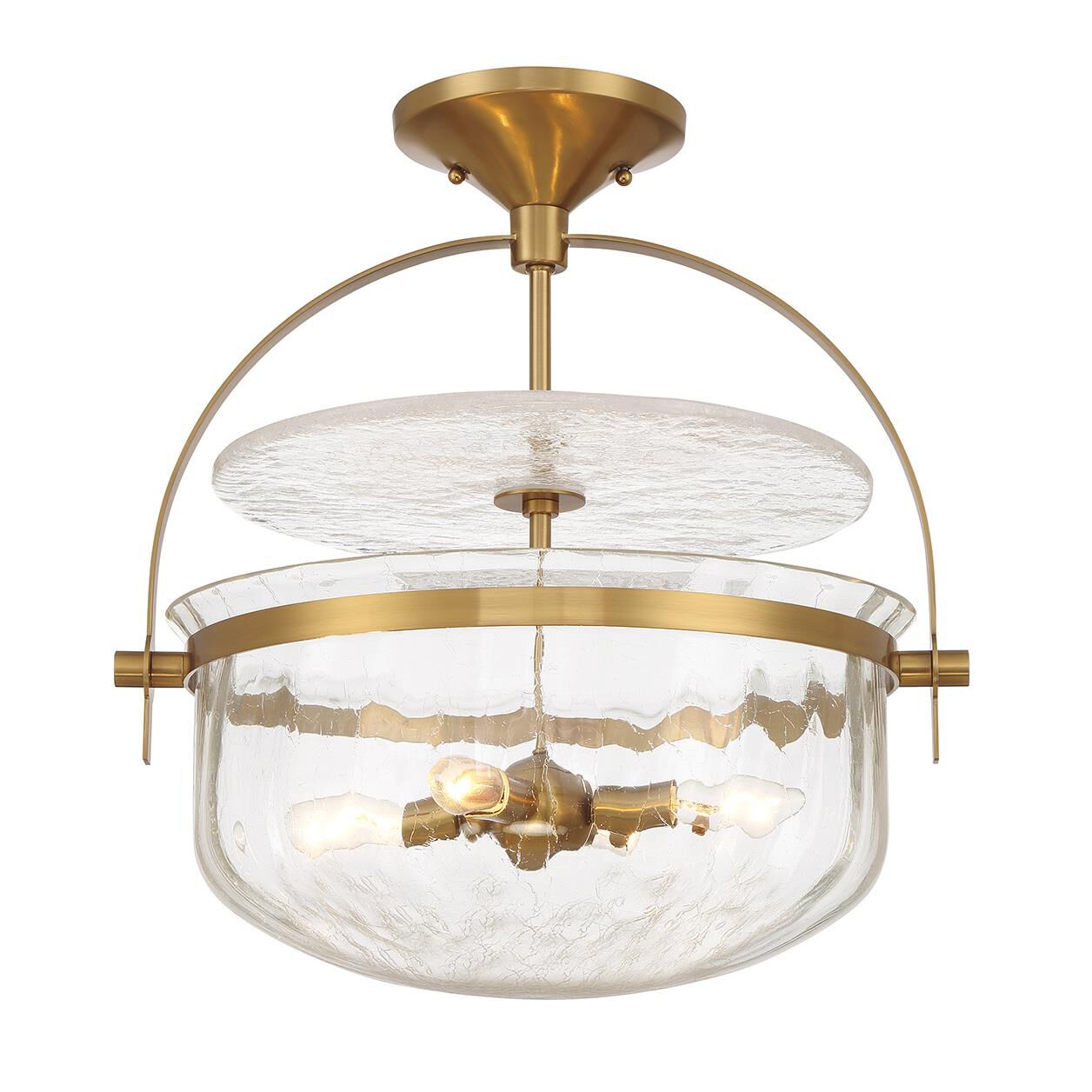 Denmar 18 Inch Semi Flush Mount by Savoy House