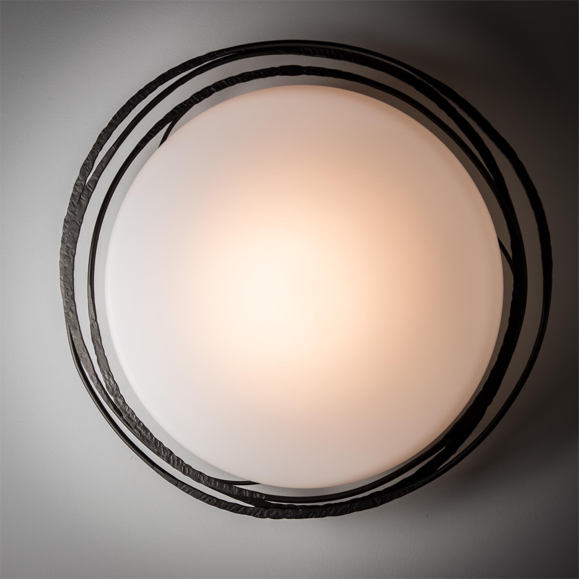 Shown in Oil Rubbed Bronze finish and Opal glass