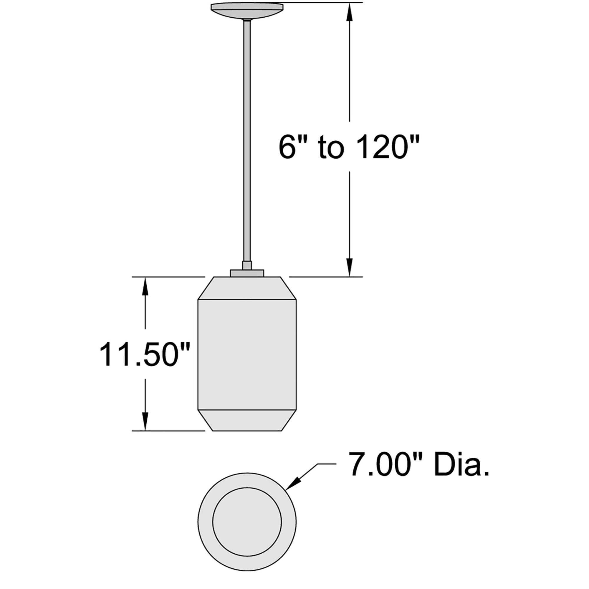 Access Lighting Clarity 7 Inch LED Mini Pendant