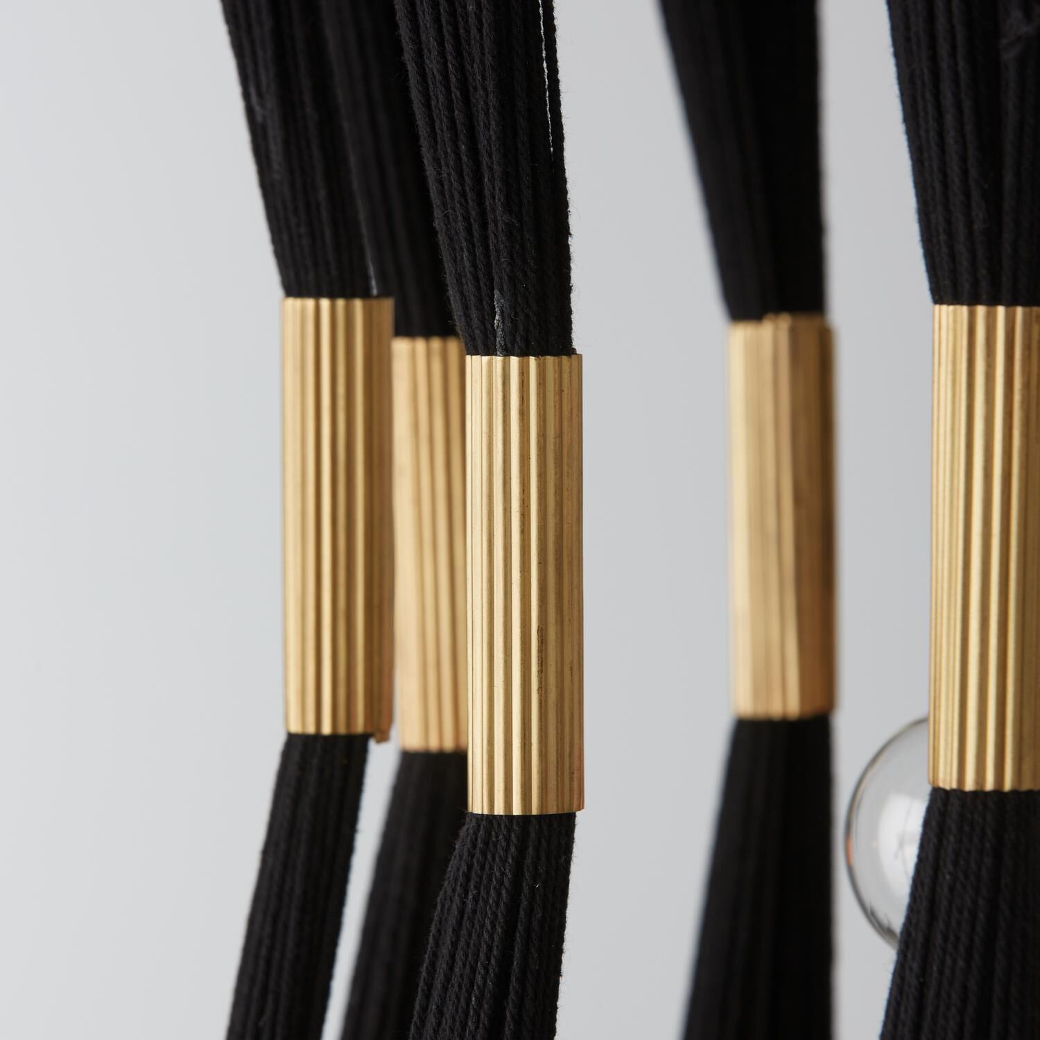 Shown in Black Rope And Patinaed Brass finish
