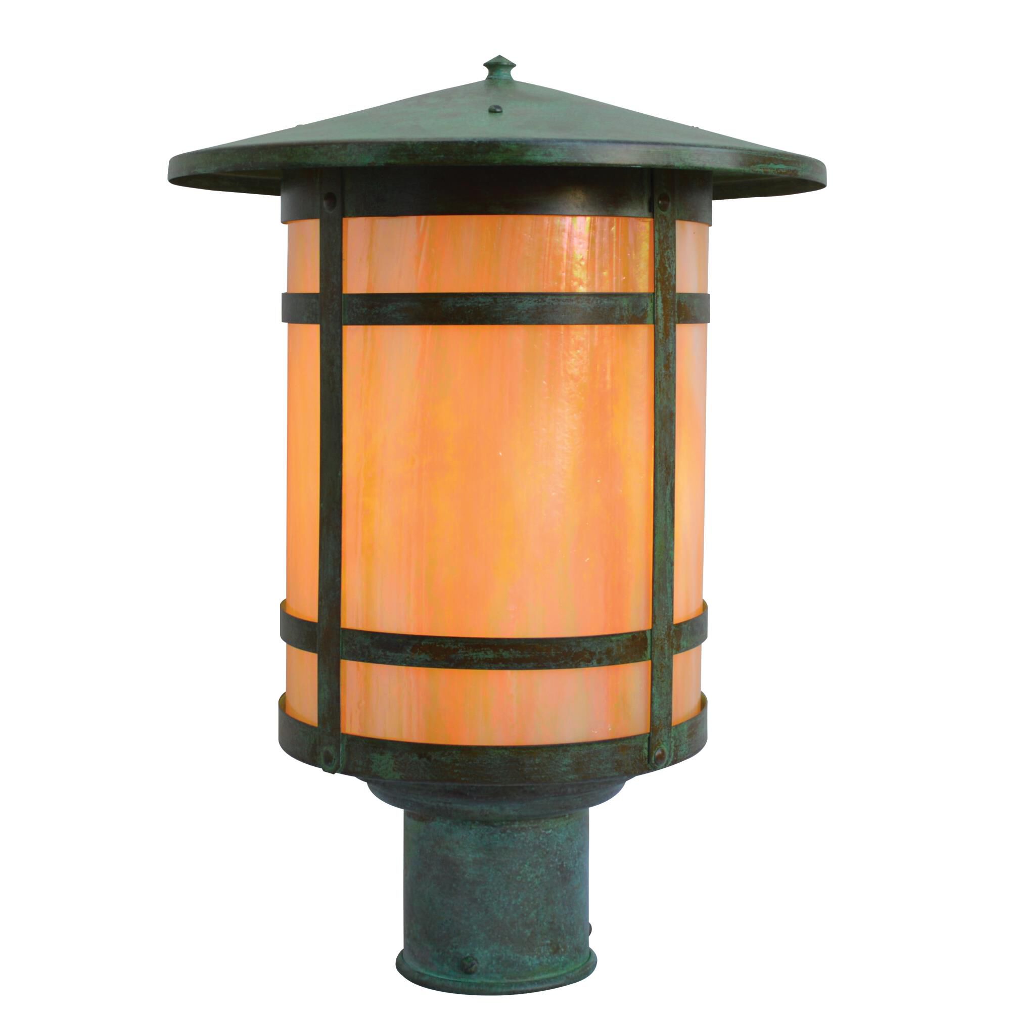 Berkeley 12 Inch Tall 1 Light Outdoor Post Lamp by Arroyo Craftsman