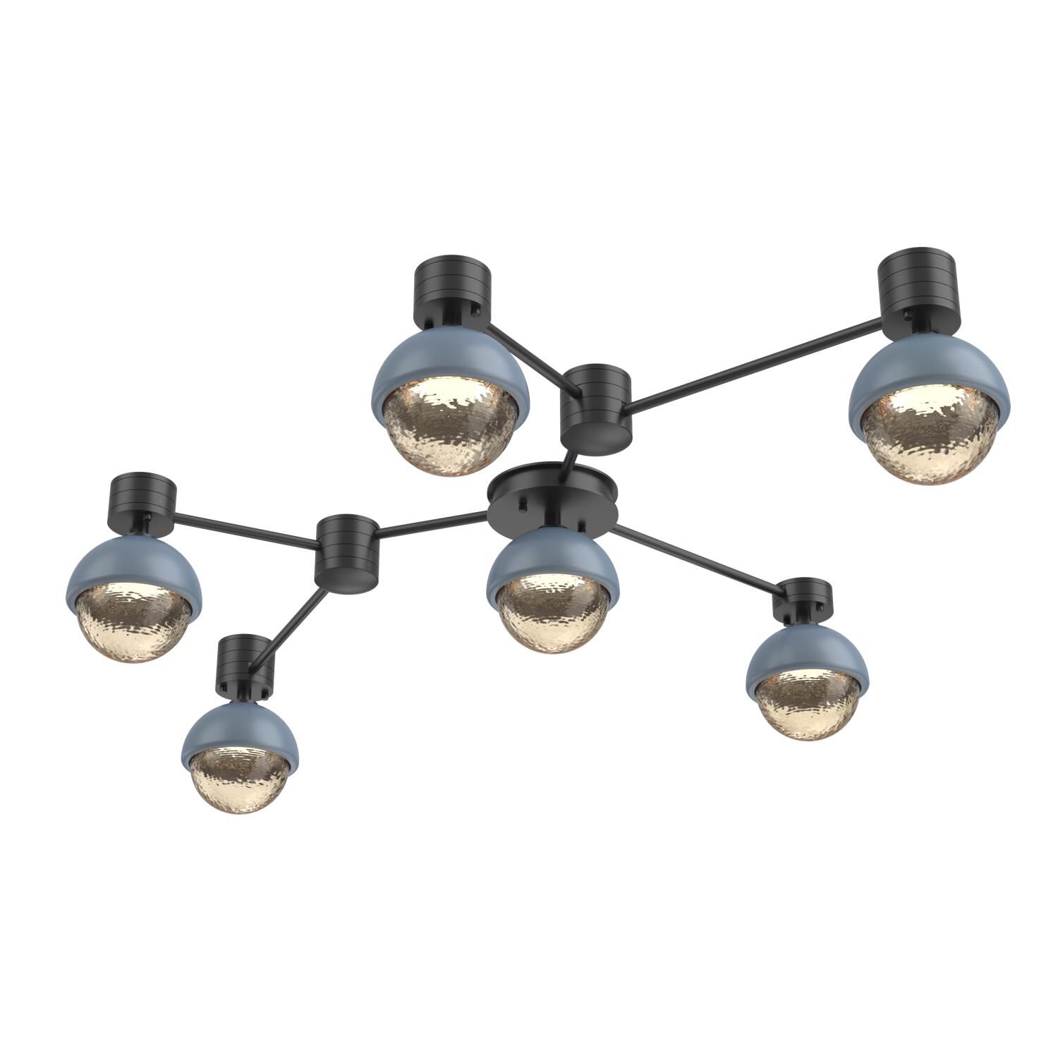 Levi Wilson Cabochon 41 Inch Flush Mount by Hammerton Studio