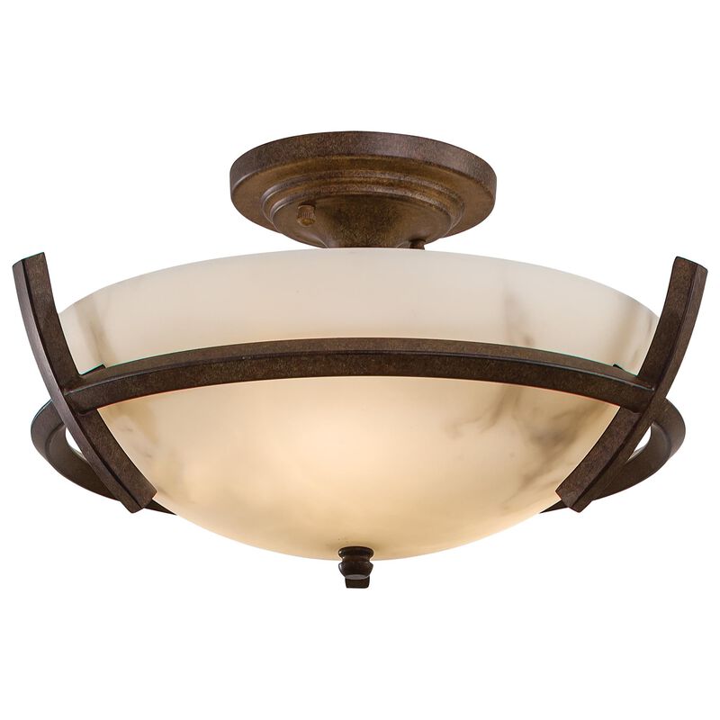 Calavera 14 Inch 3 Light Semi Flush Mount by Minka Lavery