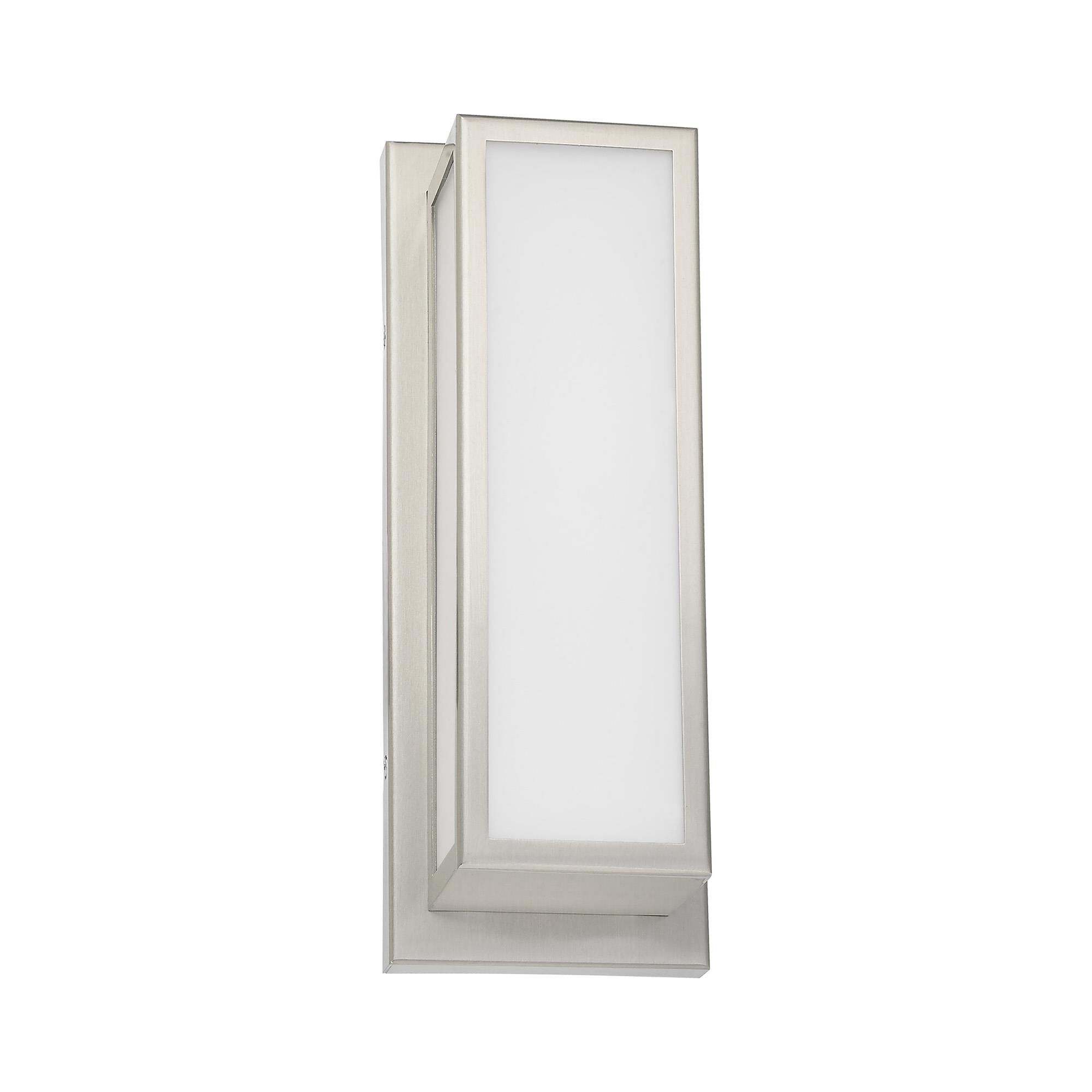 Shown in Brushed Nickel finish and Hand Blown Satin Opal White glass