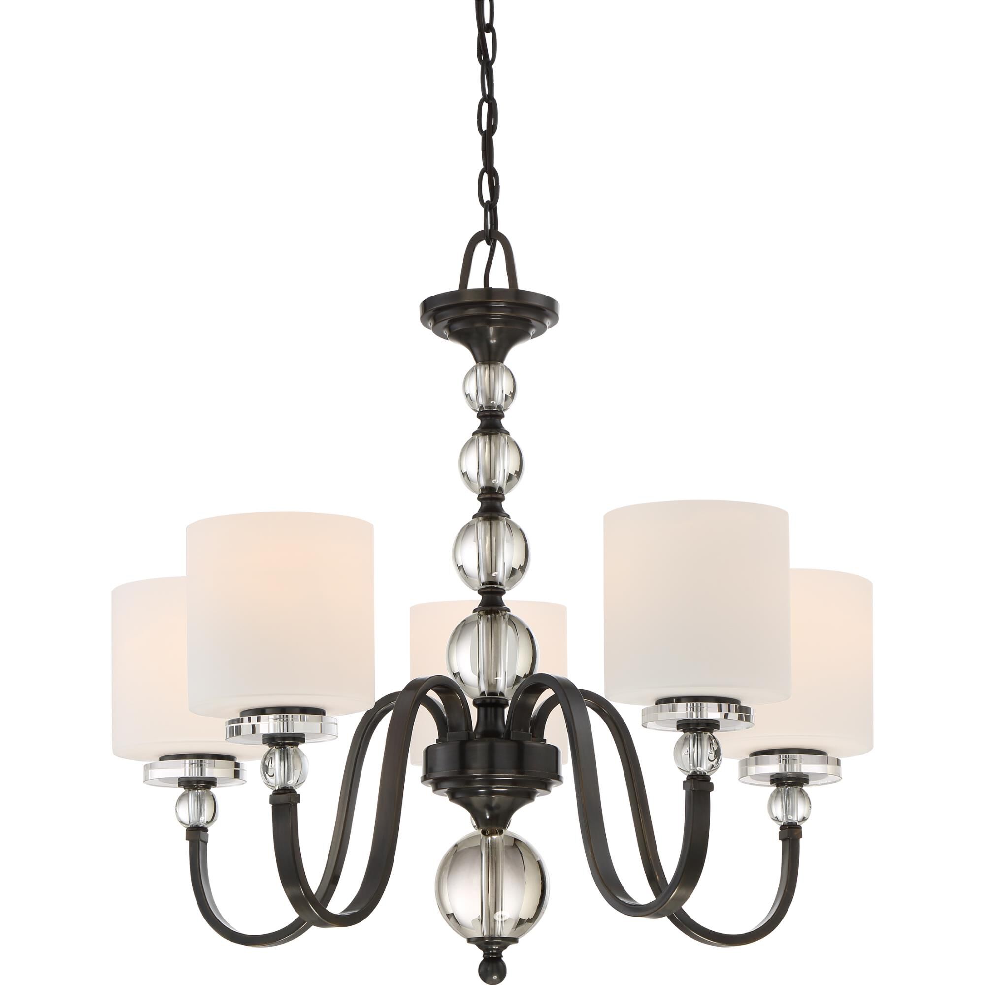 Downtown 27 Inch 5 Light Chandelier by Quoizel