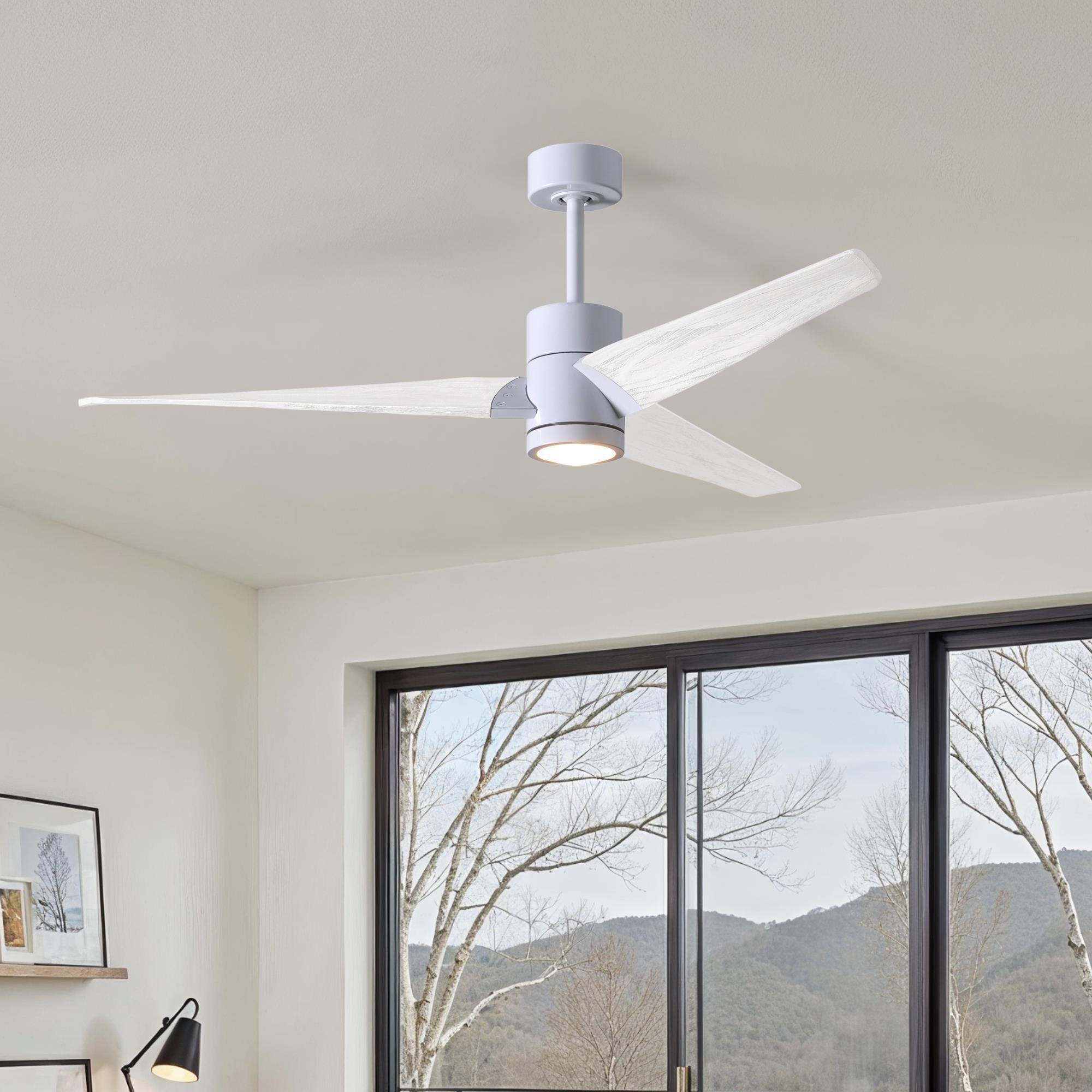 Super Janet 52 Inch Ceiling Fan with Light Kit by Matthews Fan Company