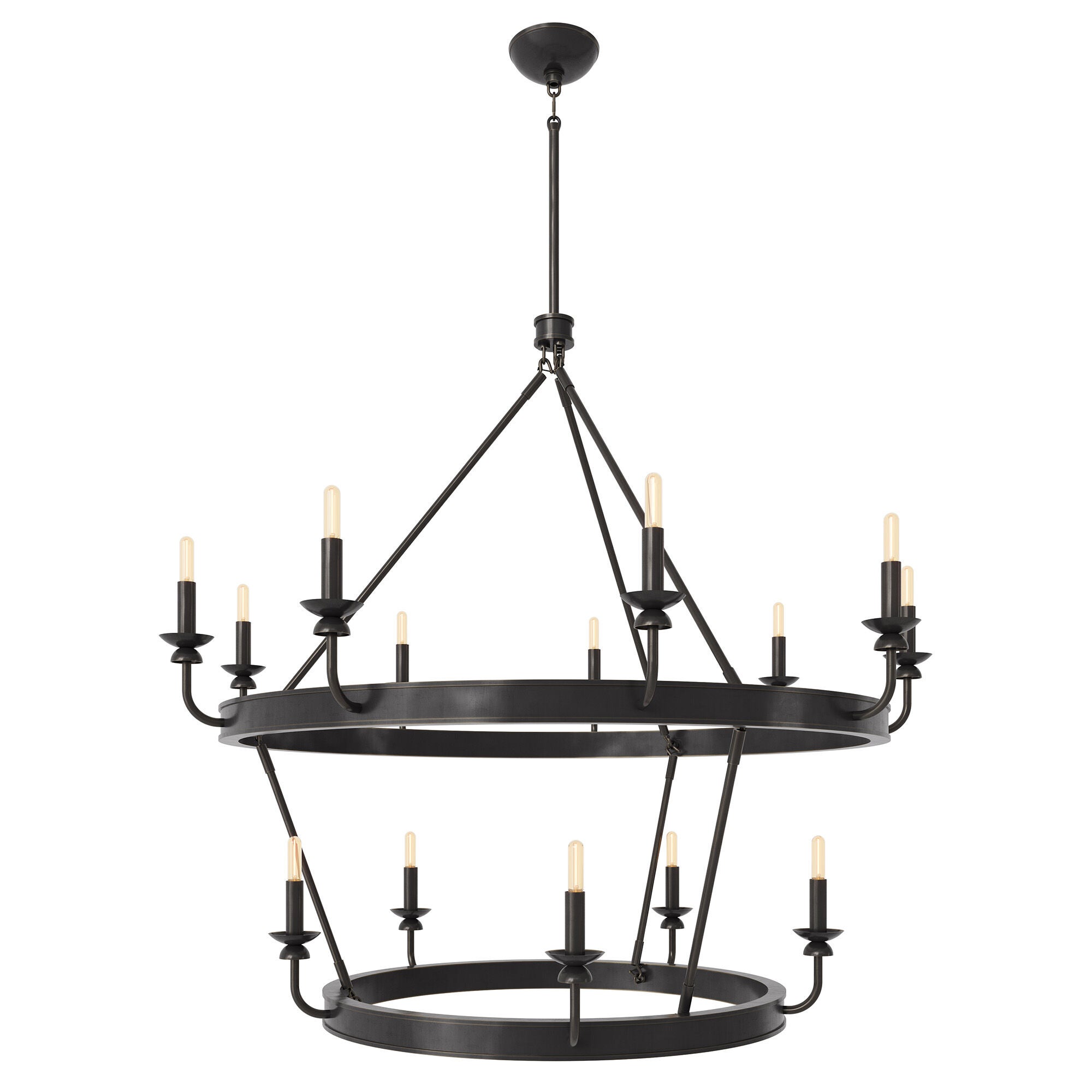 Shown in Bronze finish and White shade