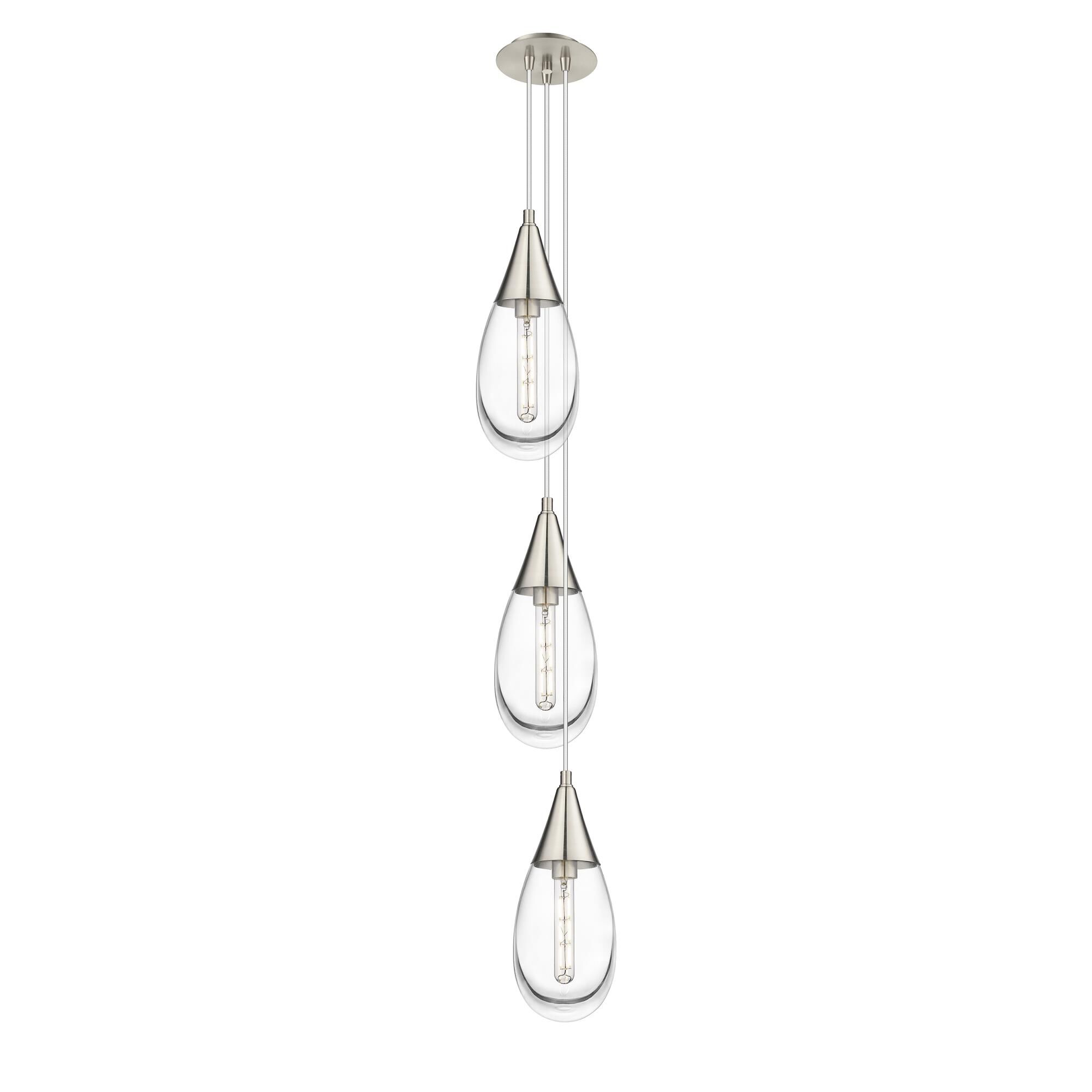 Bruno Marashlian Malone 8 Inch 3 Light Multi Light Pendant by Innovations Lighting
