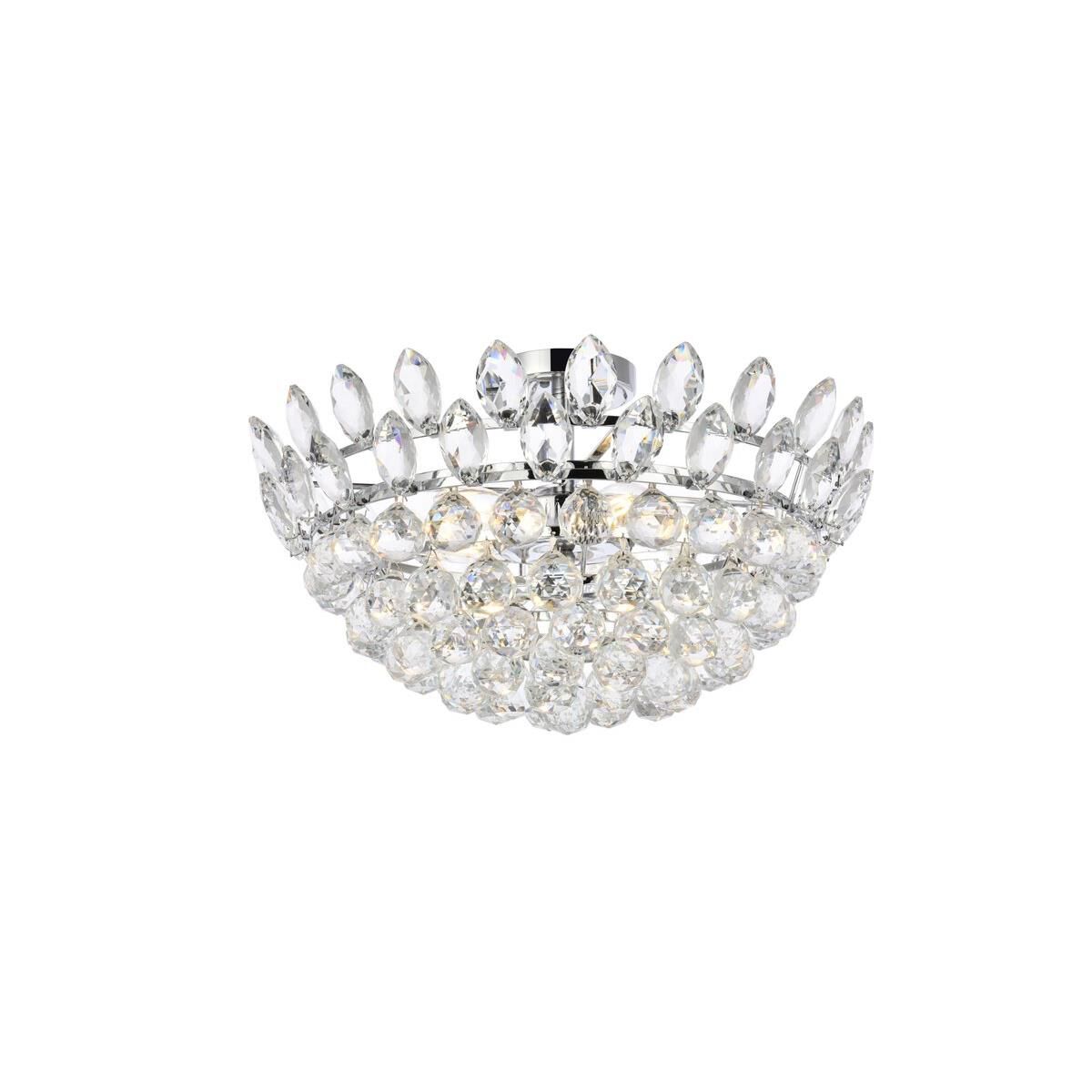 Shown in Chrome finish and Royal Cut Clear crystal