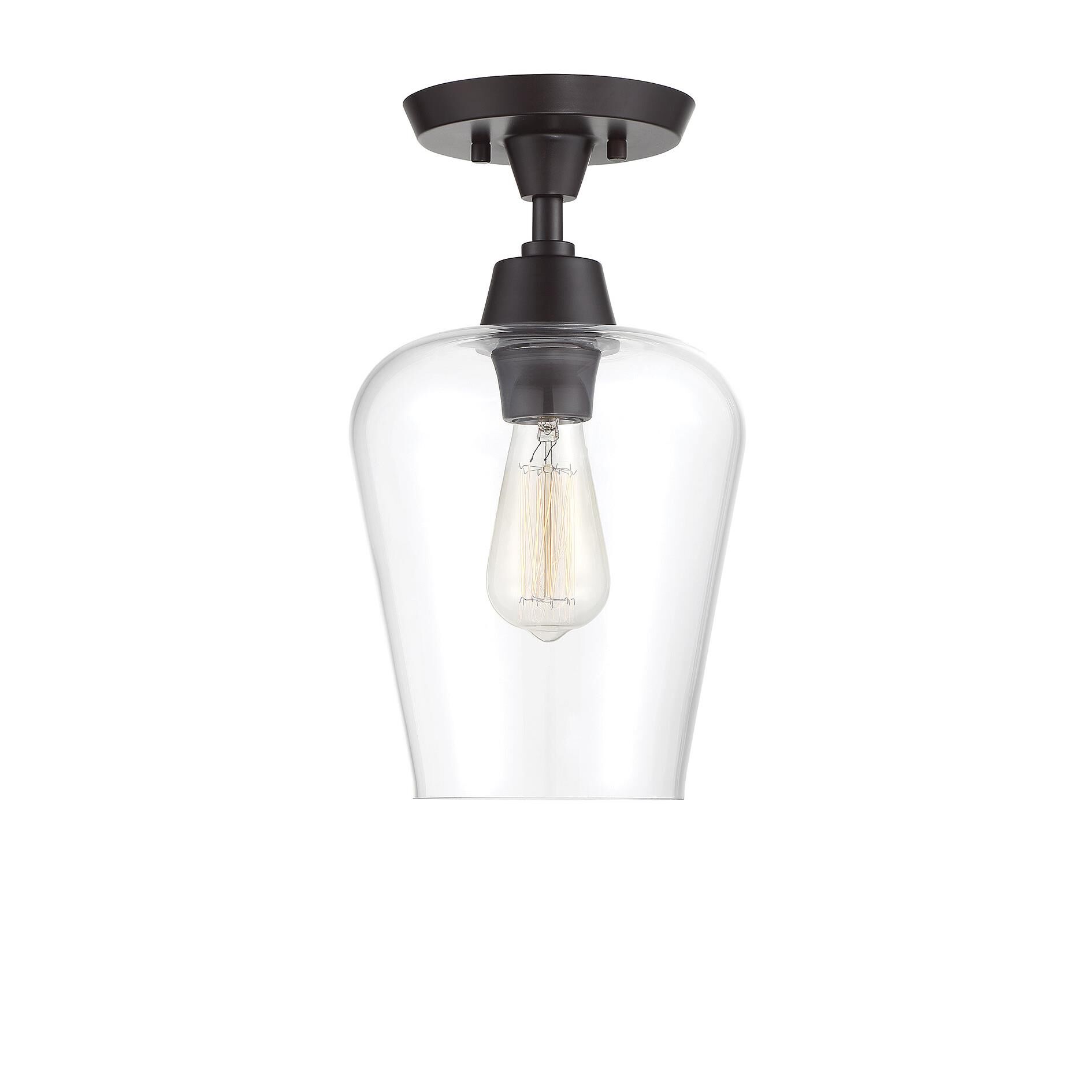 Octave 8 Inch 1 Light Semi Flush Mount by Savoy House