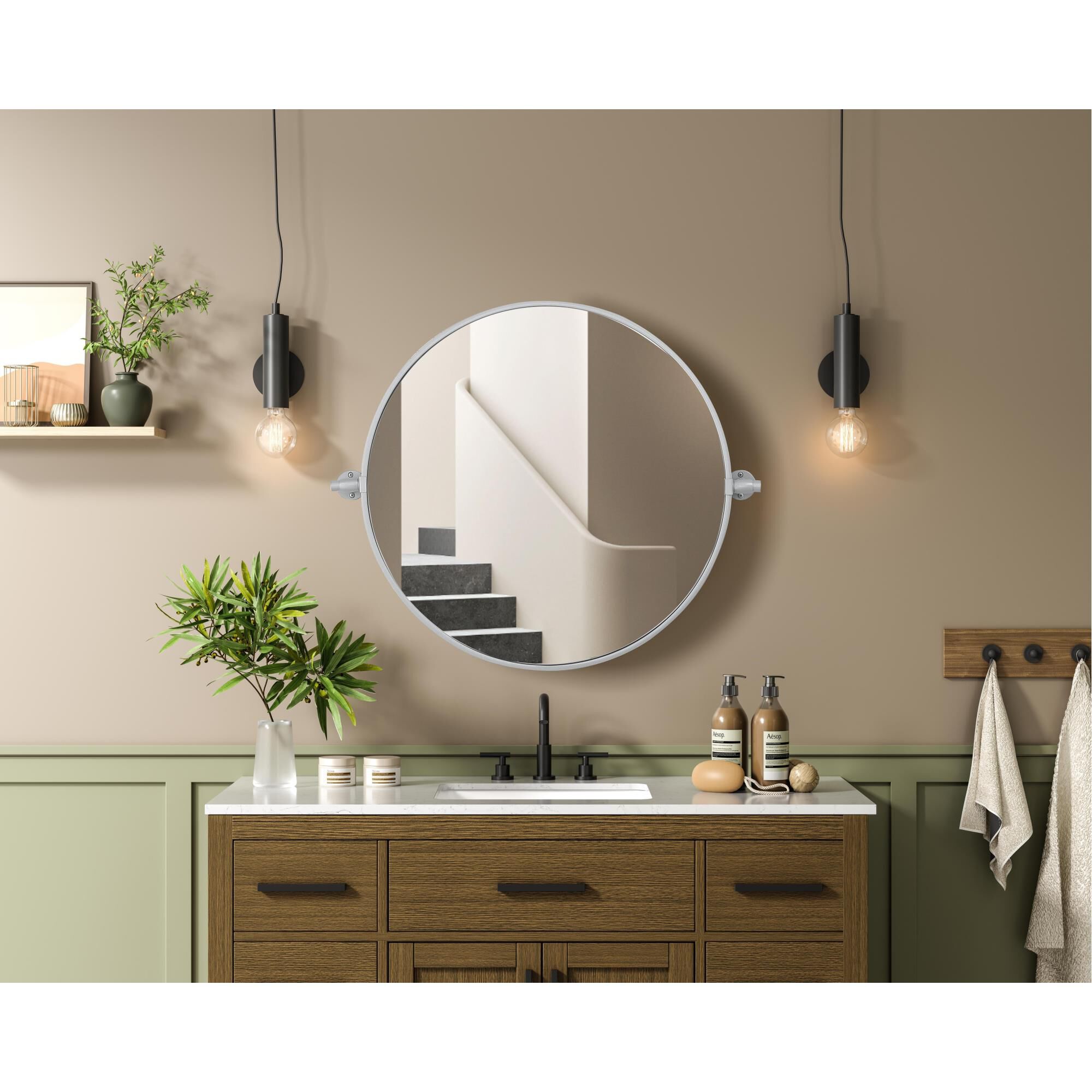 Amoura 24 Inch Deocrative Mirror by Elegant Dcor