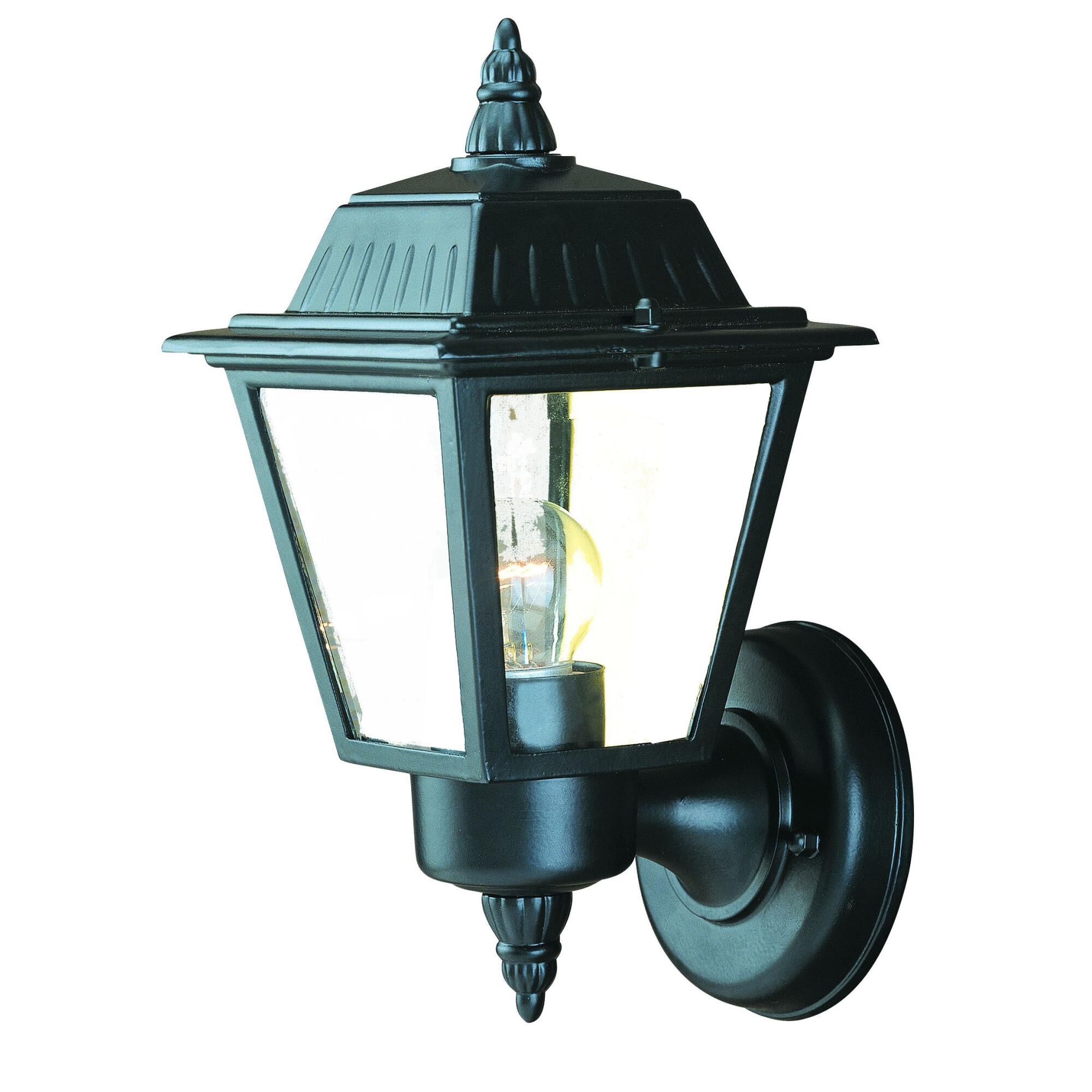 Shown in Matte Black finish and Clear glass and Clear Glass Panes shade