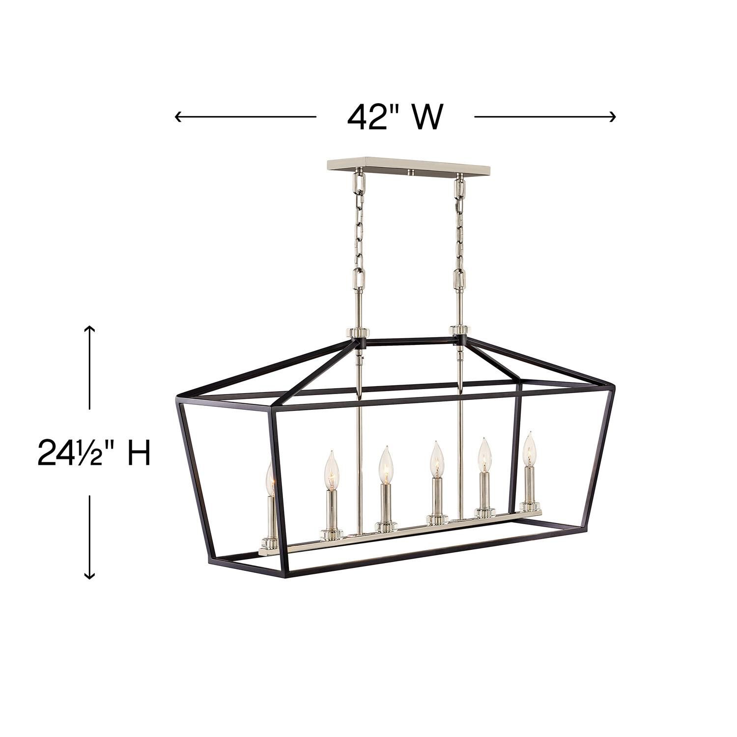 Shown in Black with Polished Nickel finish