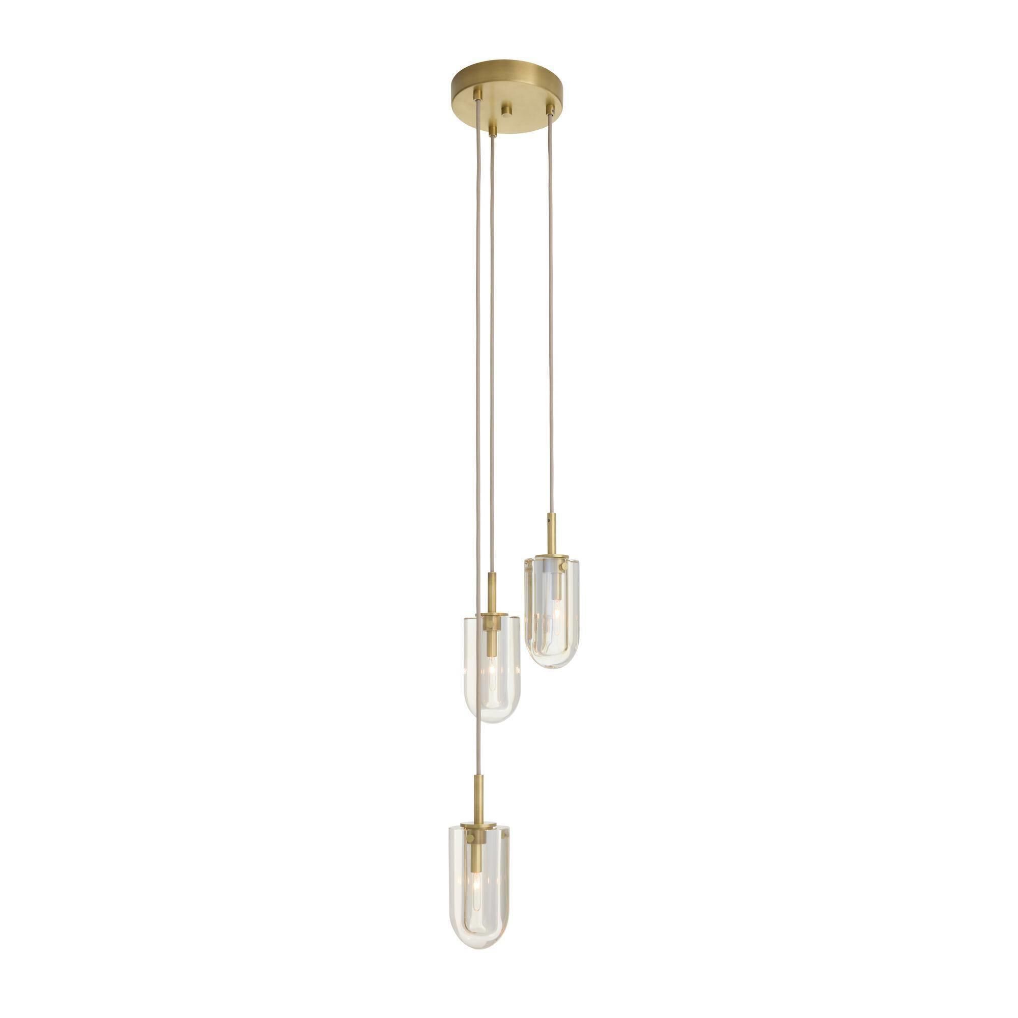 Shown in Champagne and Antique Brass finish