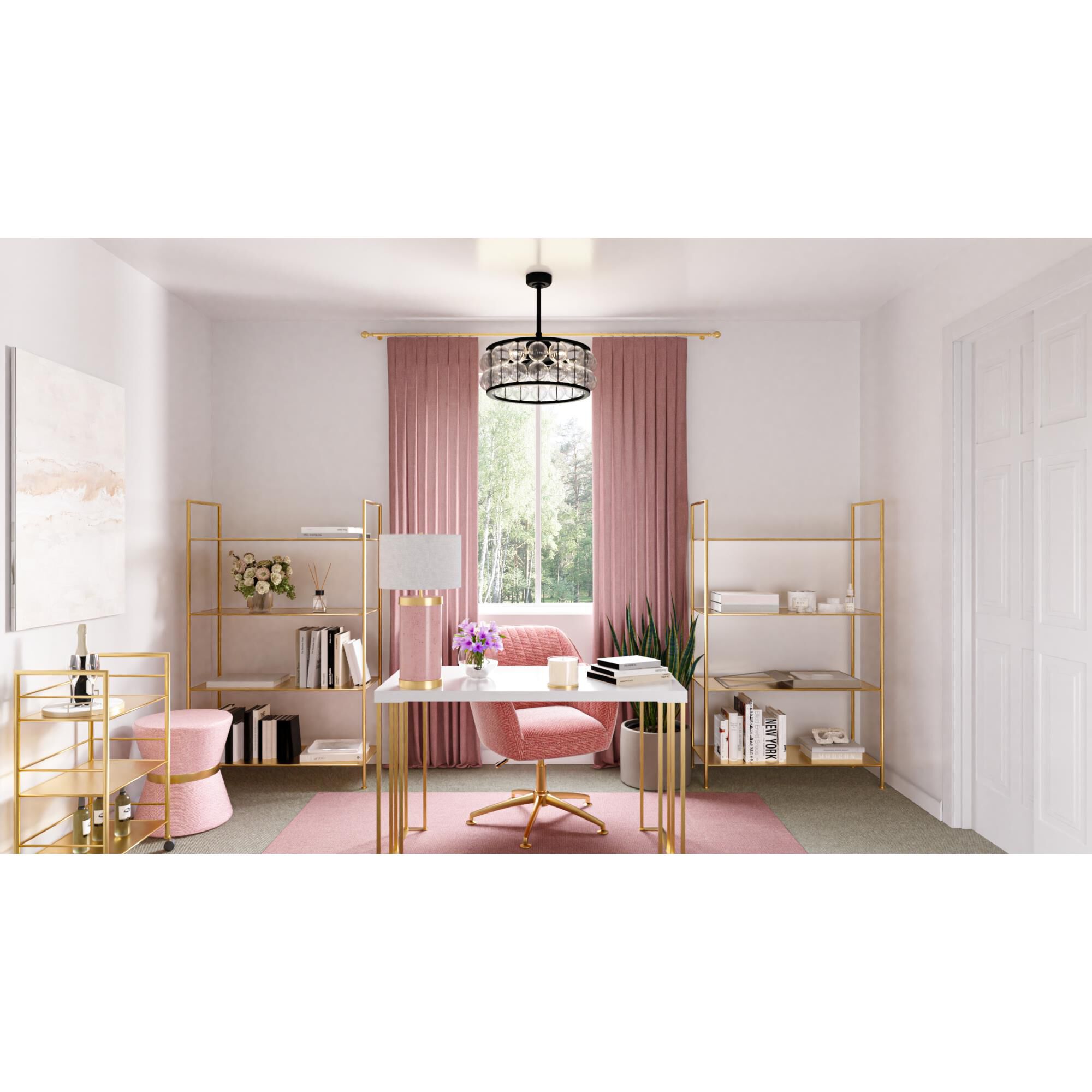 Terrarock 23 Inch Chandelier Ceiling Fan by Quoizel